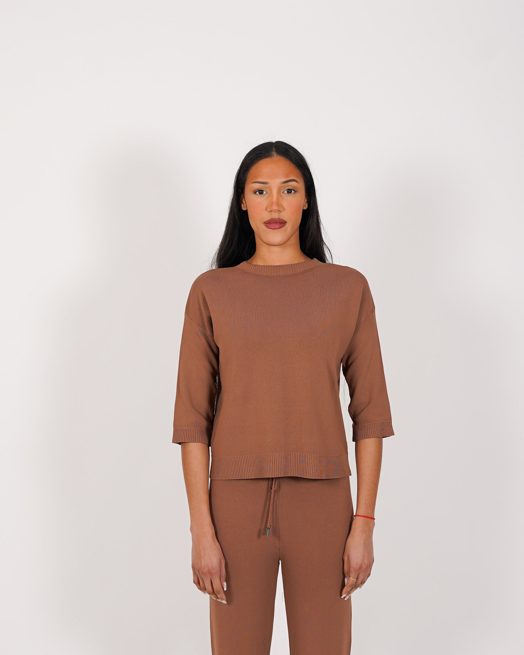 Maglia girocollo in mano viscosa - Oderica