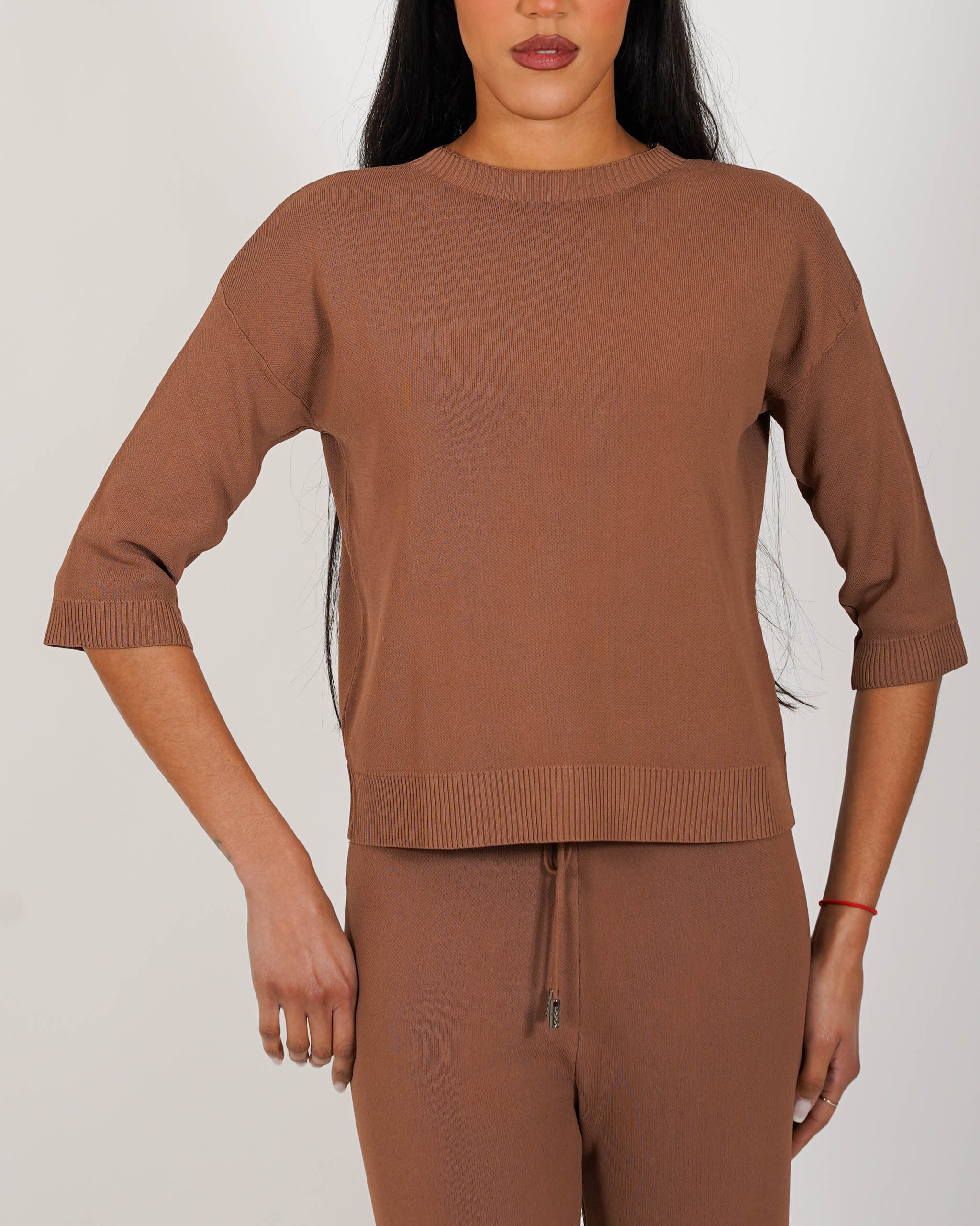 Maglia girocollo in mano viscosa - Oderica