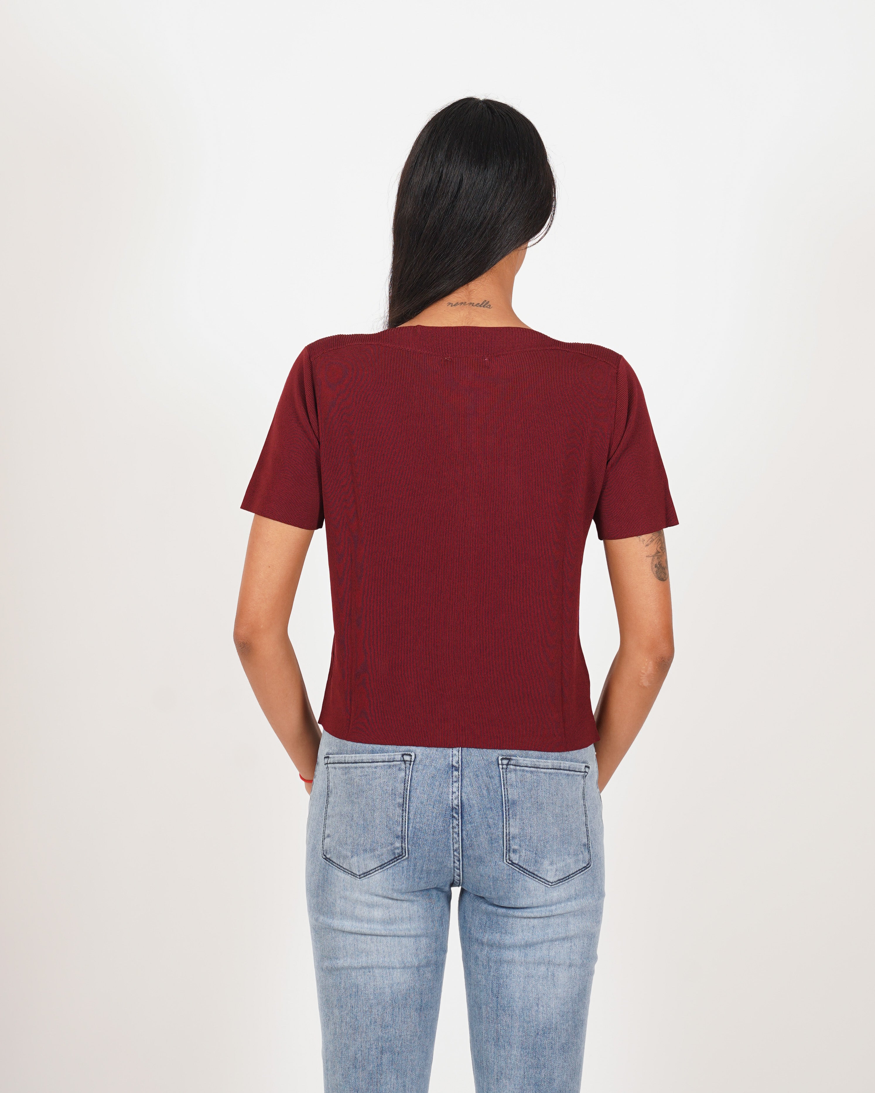 Cardigan in maglia con bottoni tono su tono - Maida