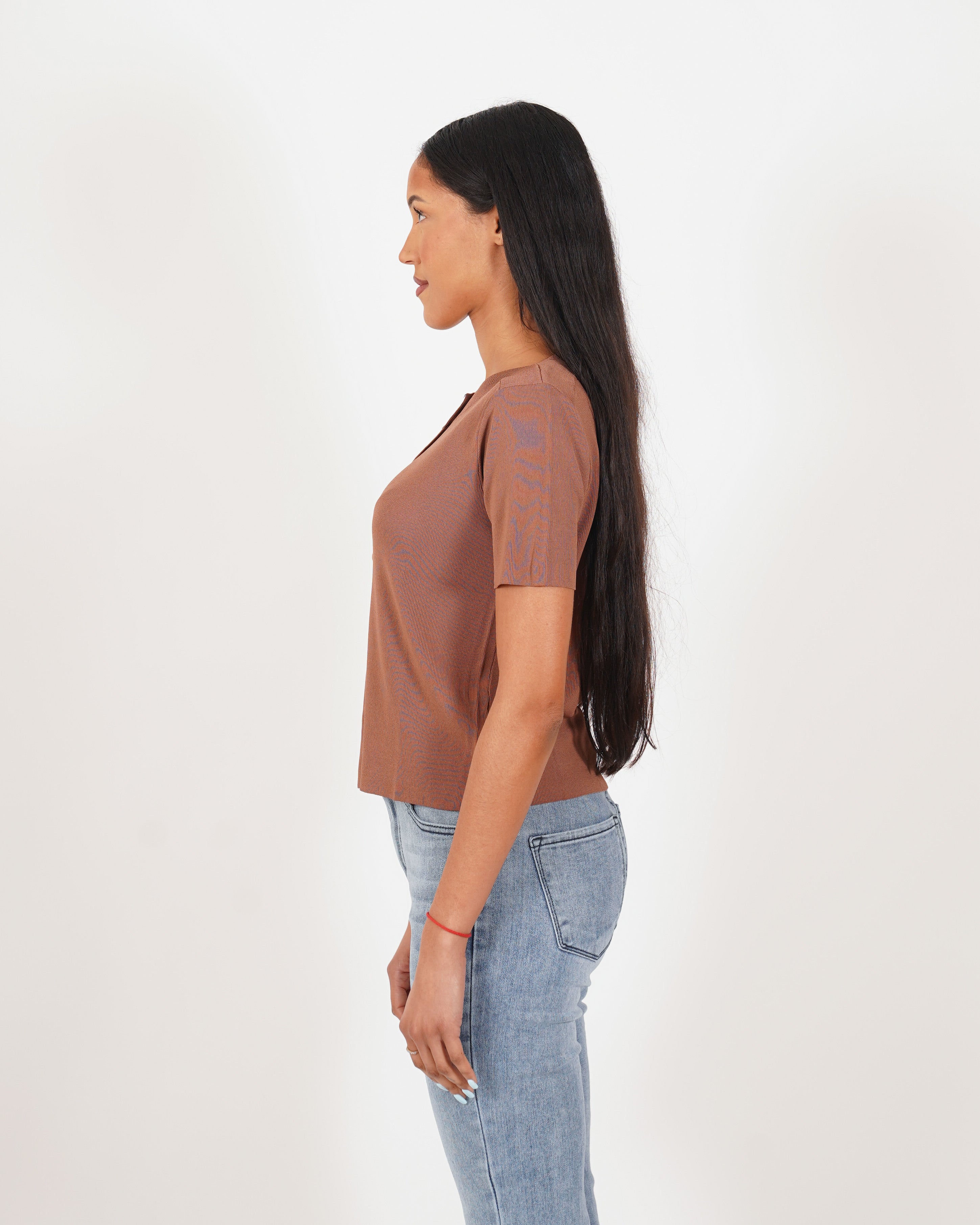 Cardigan in maglia con bottoni tono su tono - Maida