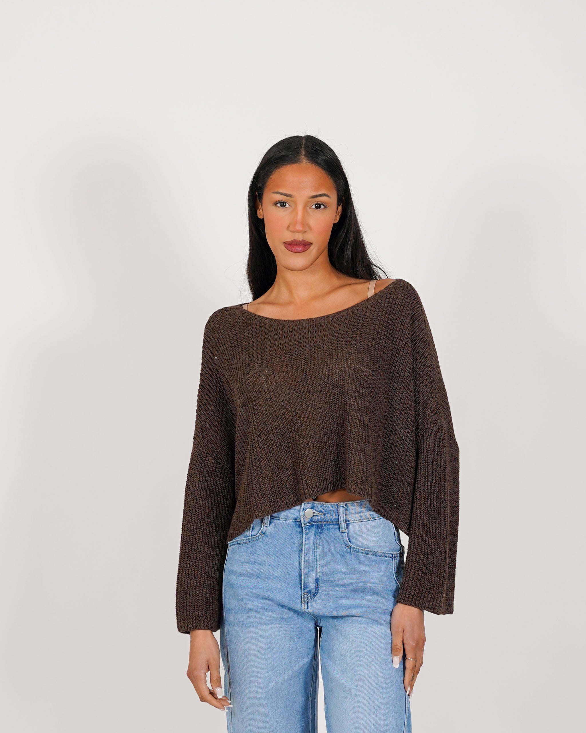 Maglia girocollo in cotone - Zenobia