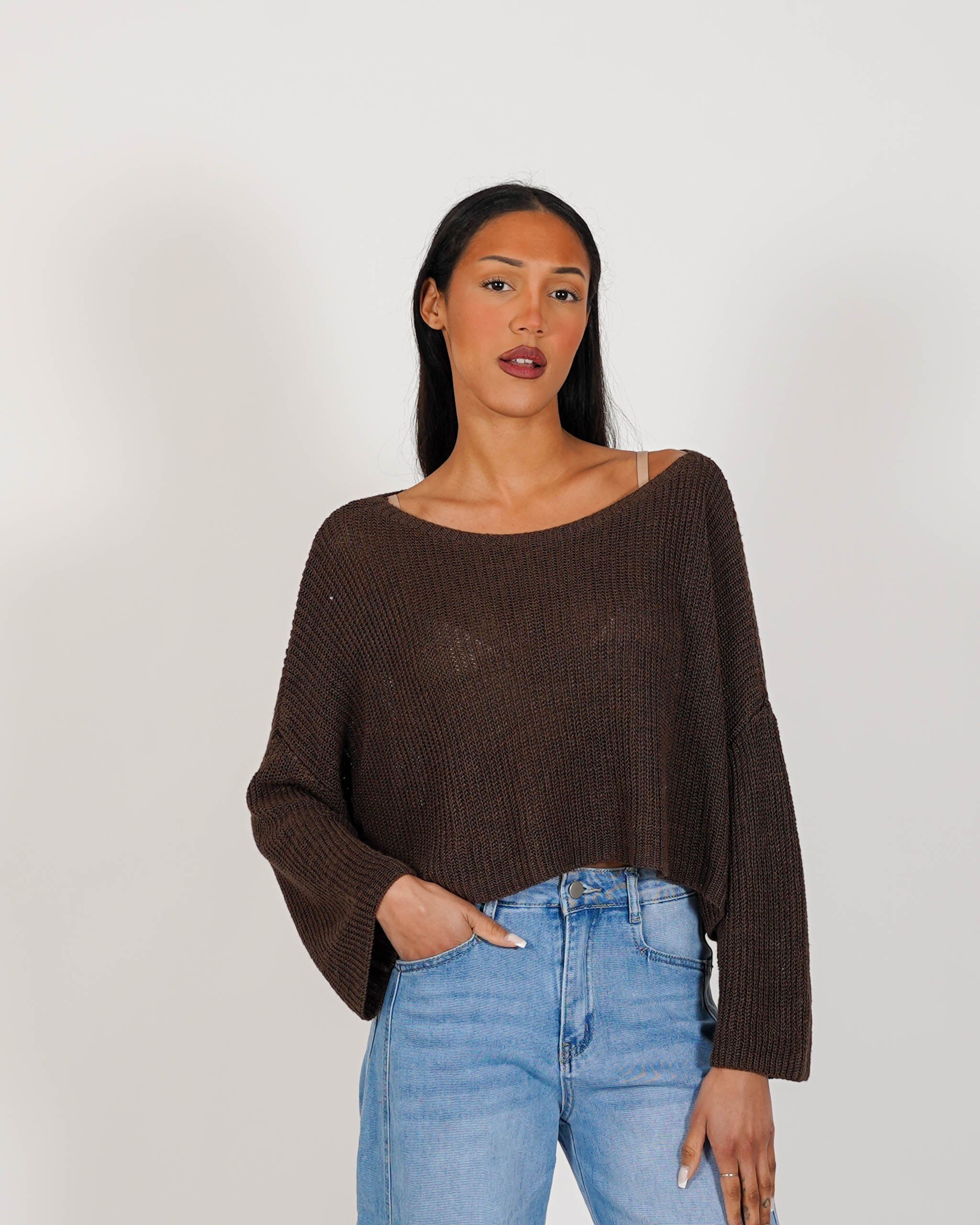 Maglia girocollo in cotone - Zenobia