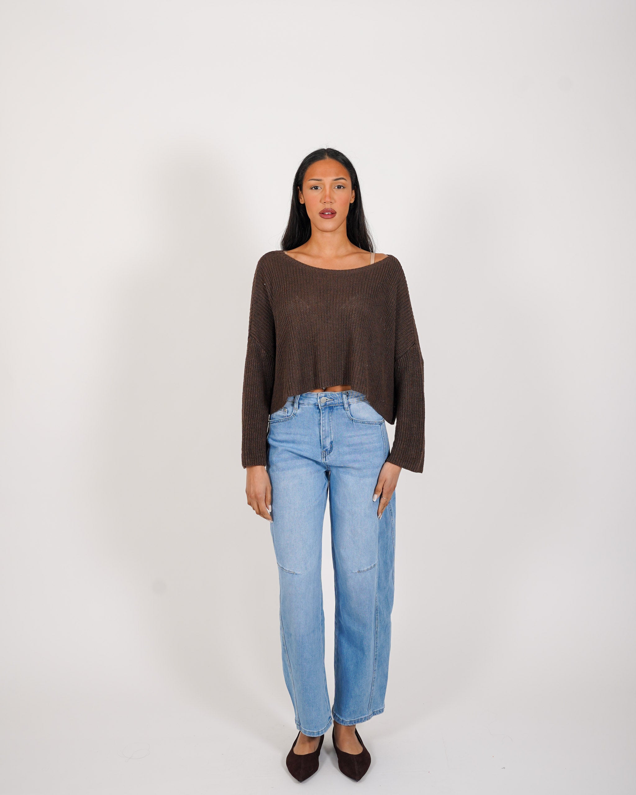 Maglia girocollo in cotone - Zenobia