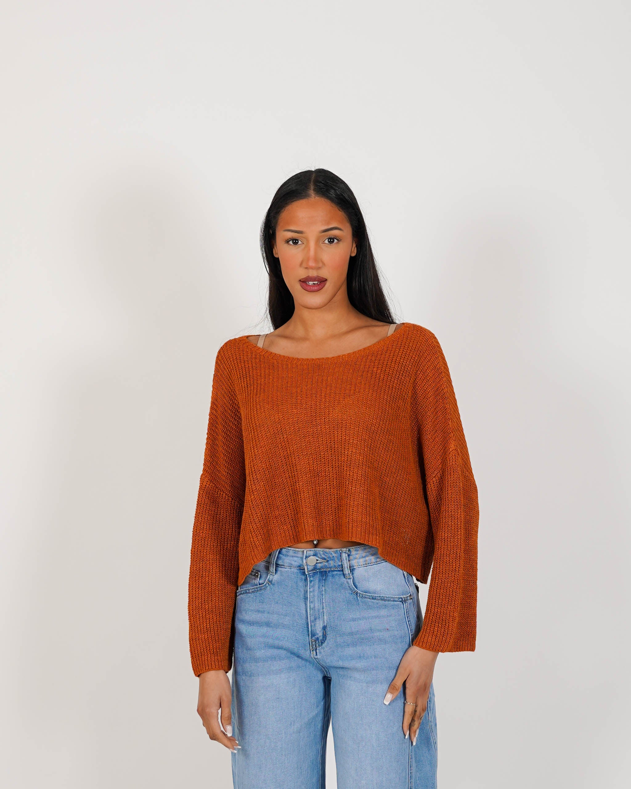 Maglia girocollo in cotone - Zenobia