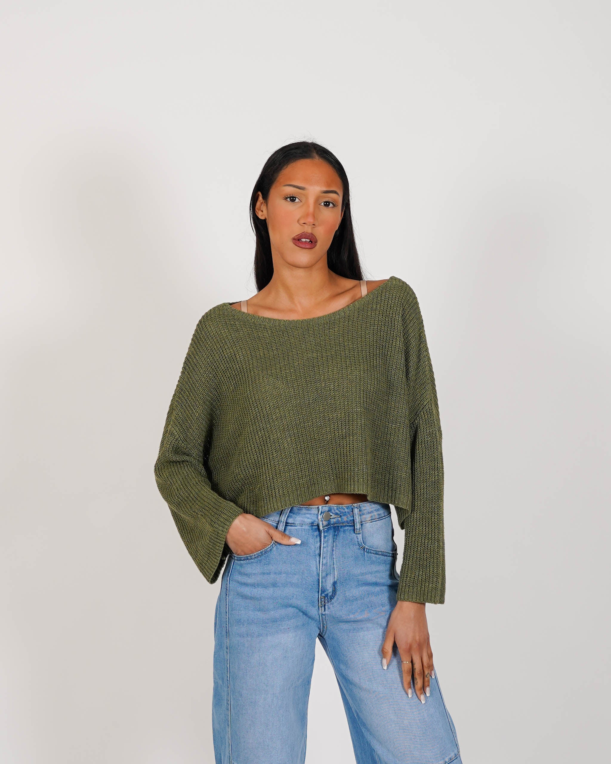 Maglia girocollo in cotone - Zenobia