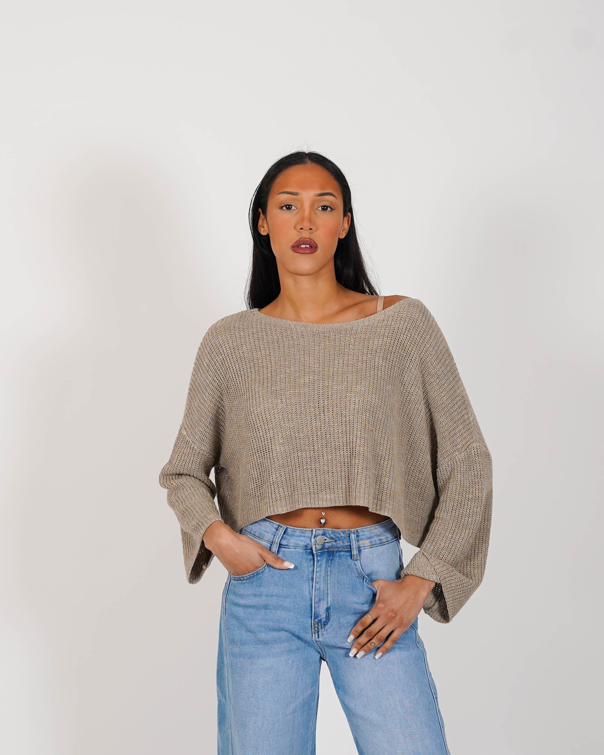 Maglia girocollo in cotone - Zenobia