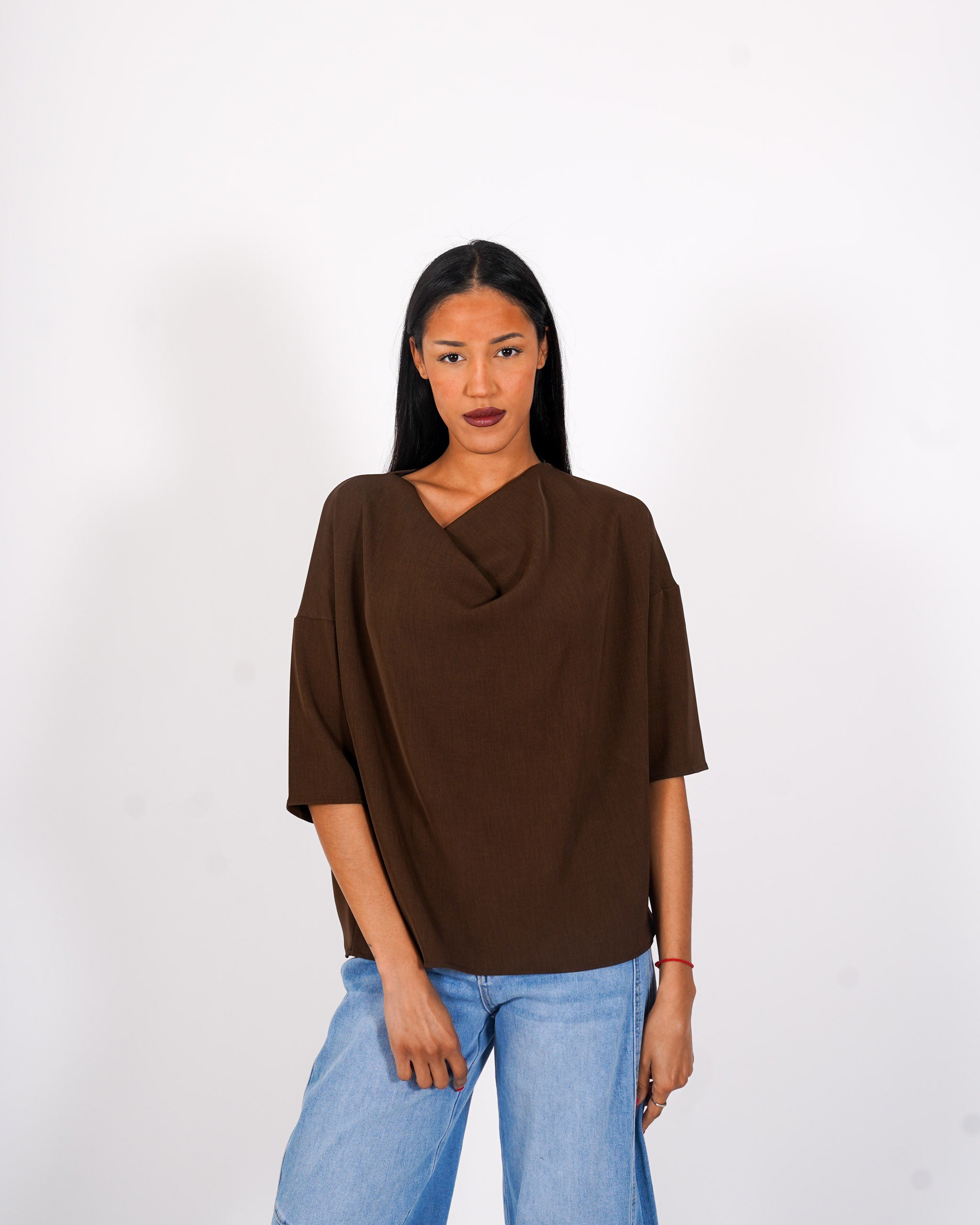 Felpa over con collo a gronda - Gaudienza