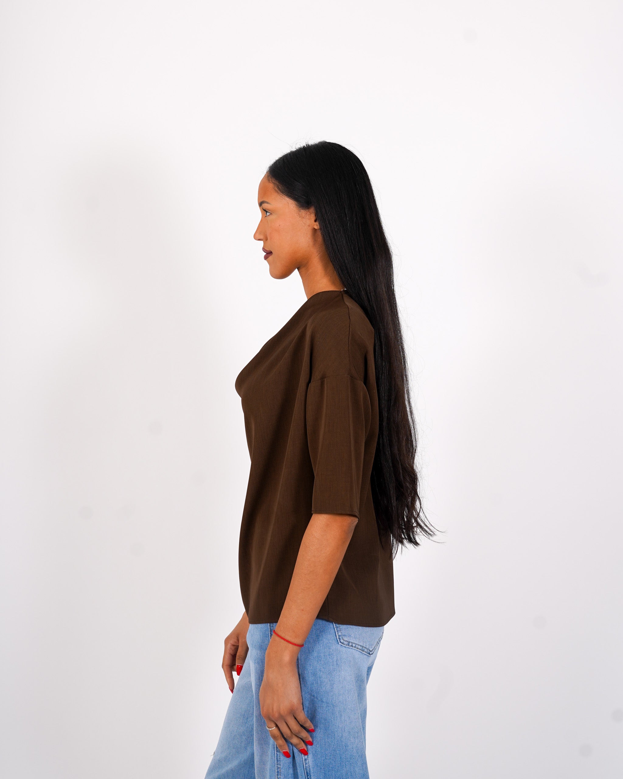 Felpa over con collo a gronda - Gaudienza