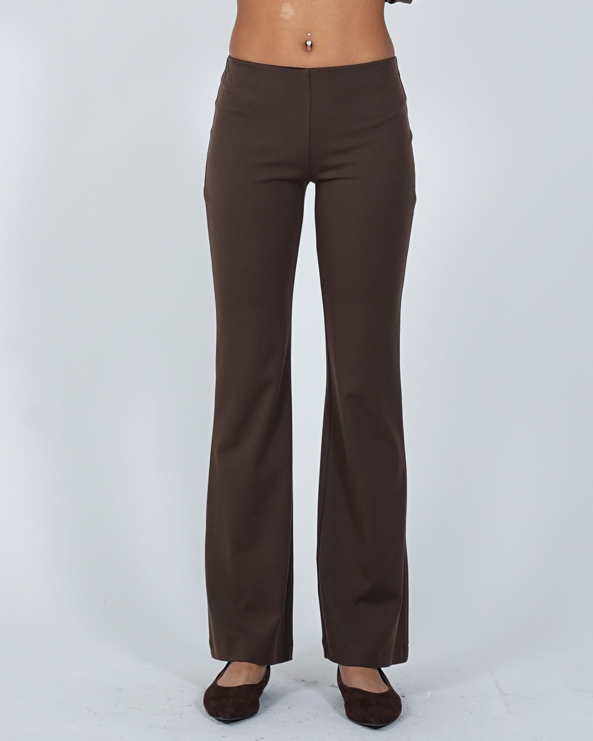 Pantaloni slim fit con elastico in ecofibra - Saladina