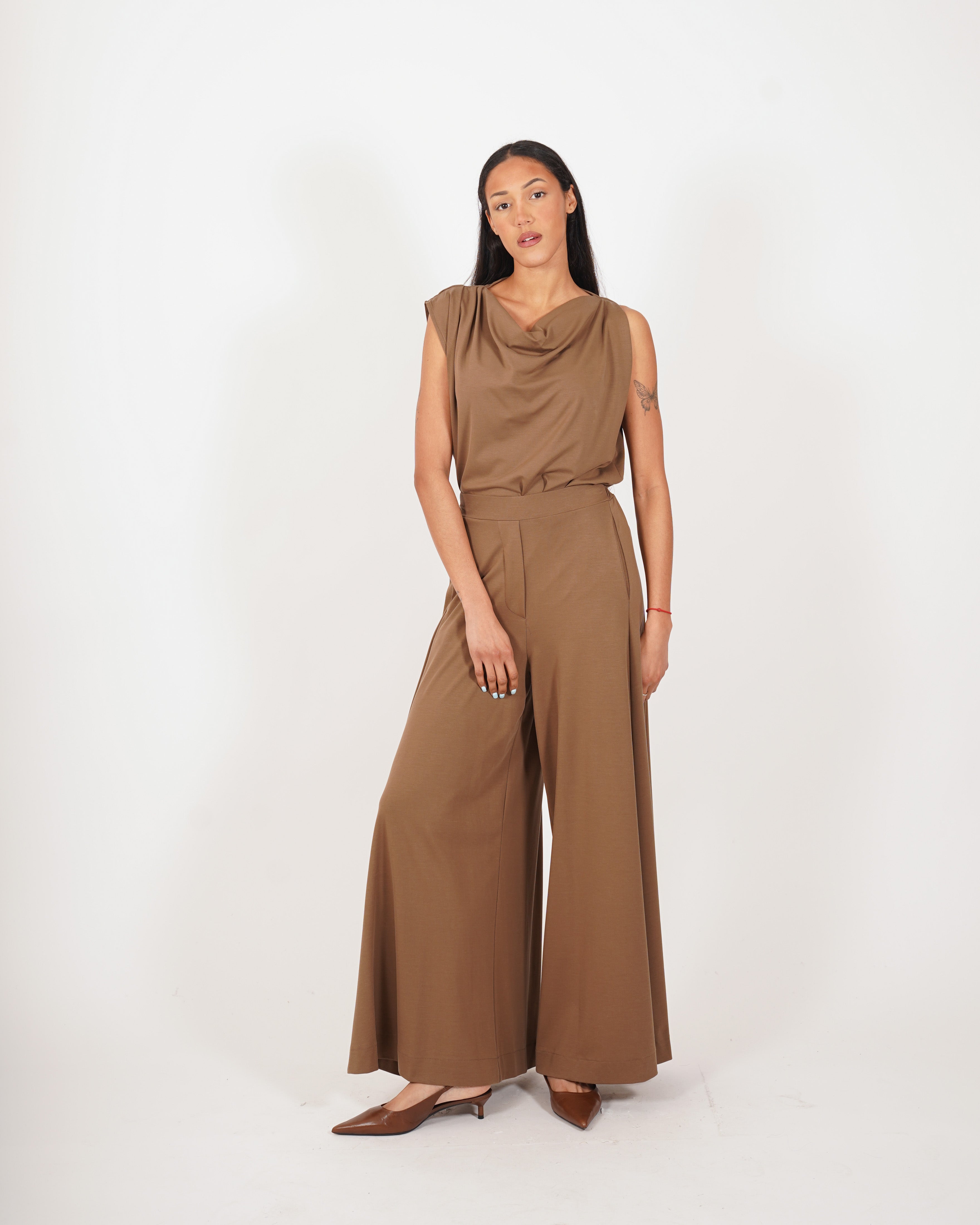 Blusa smanicata scollo a gronda - Elisabettaa