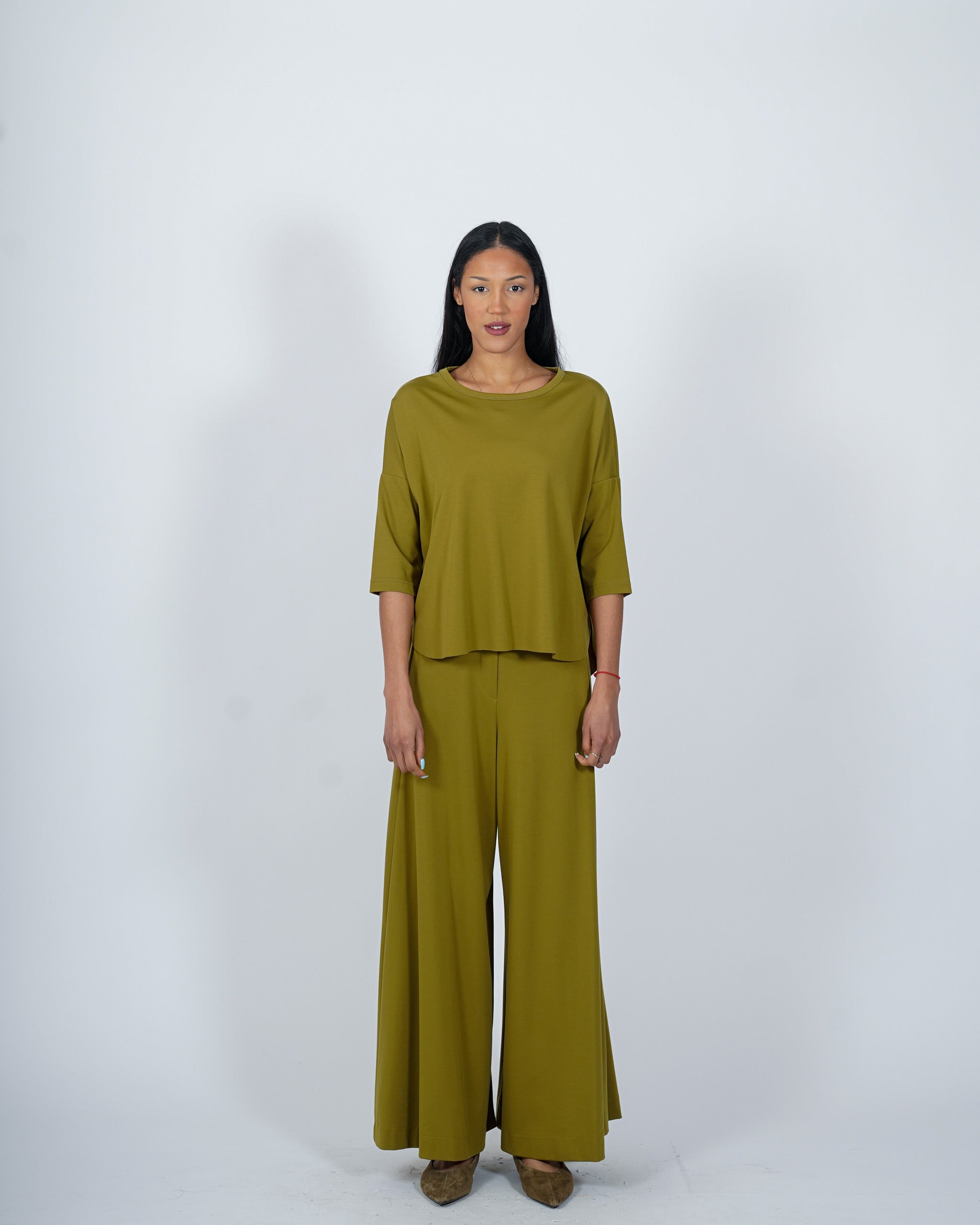 Maglia over girocollo in cotone - Odiosa