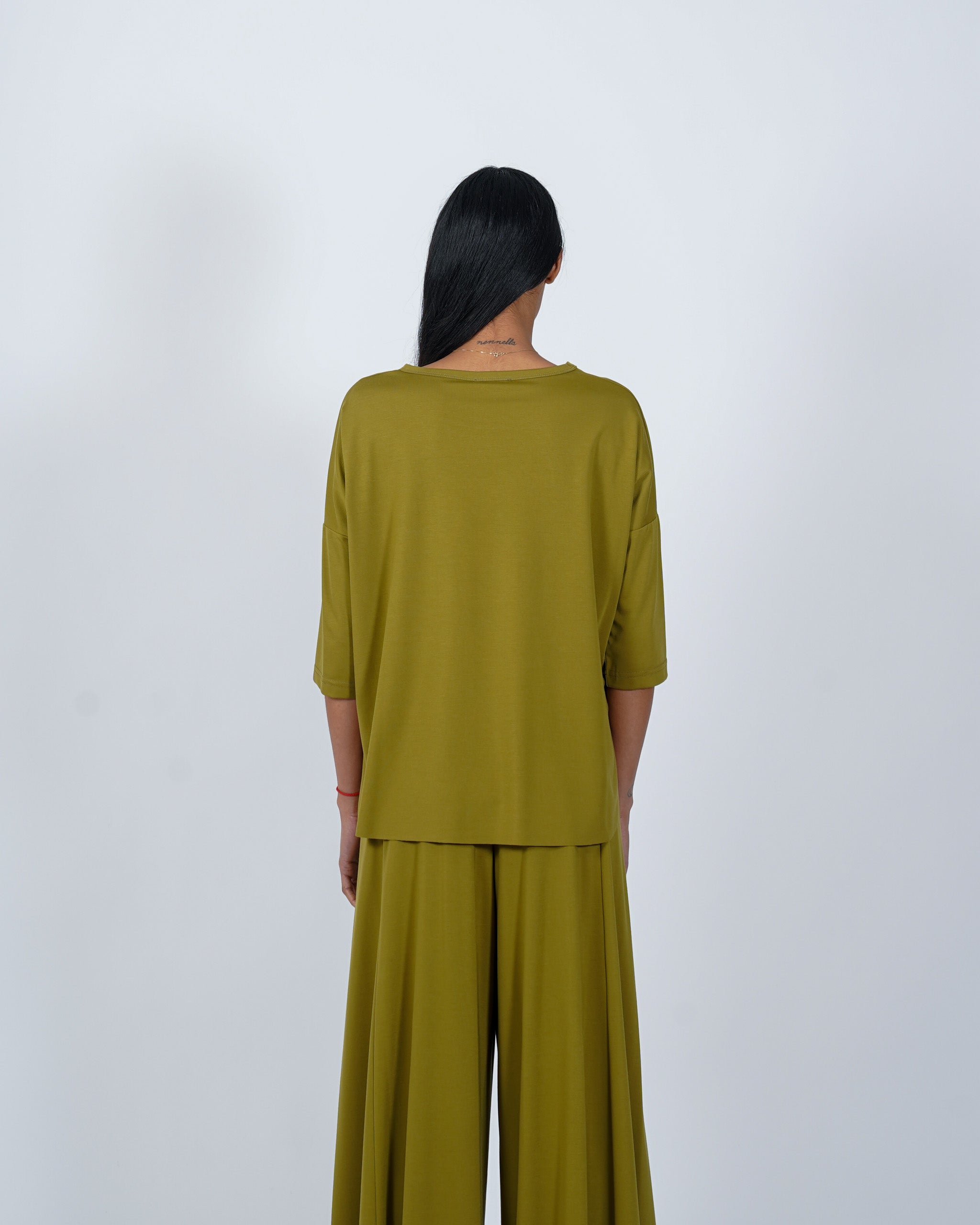 Maglia over girocollo in cotone - Odiosa