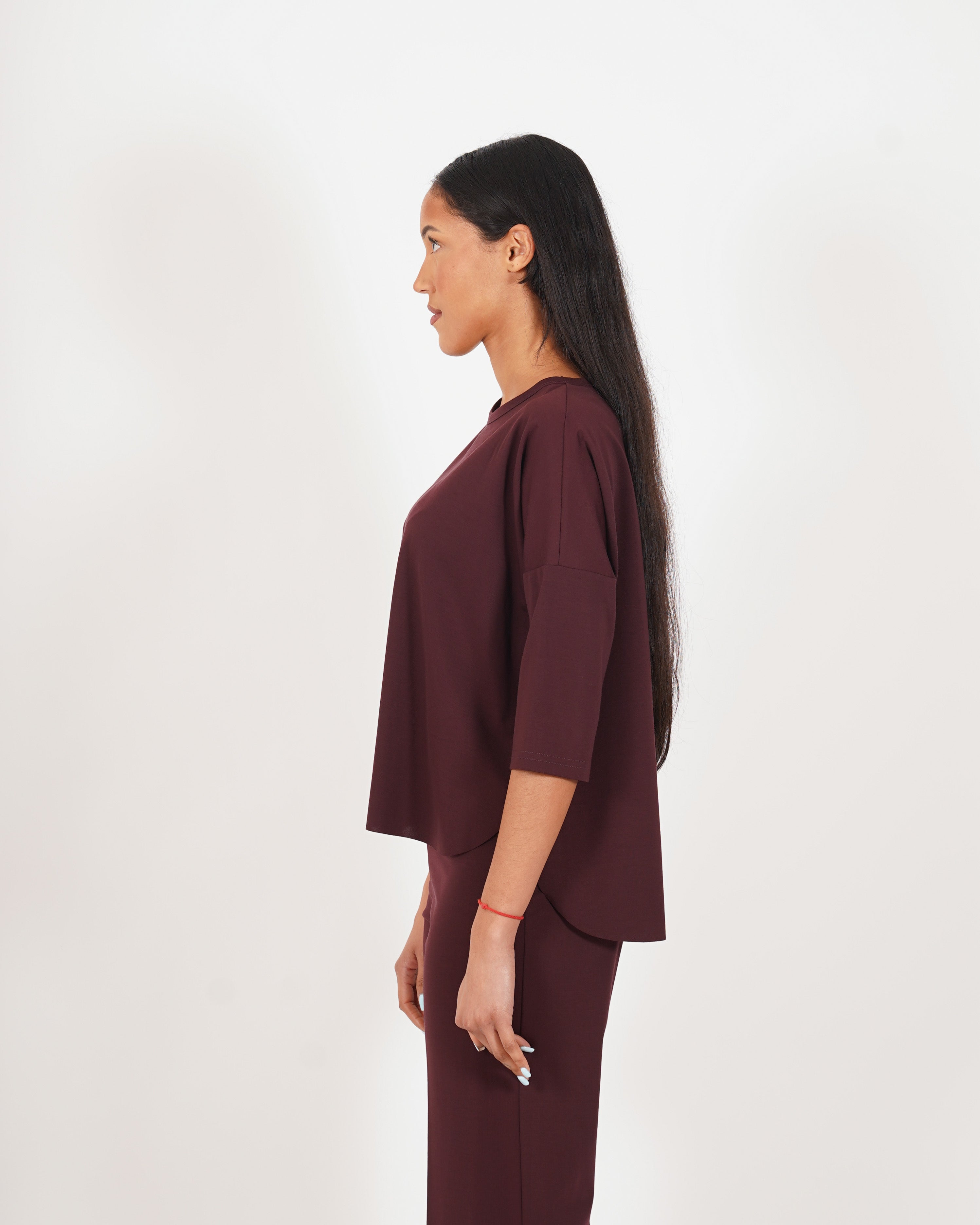 Maglia over girocollo in cotone - Odiosa