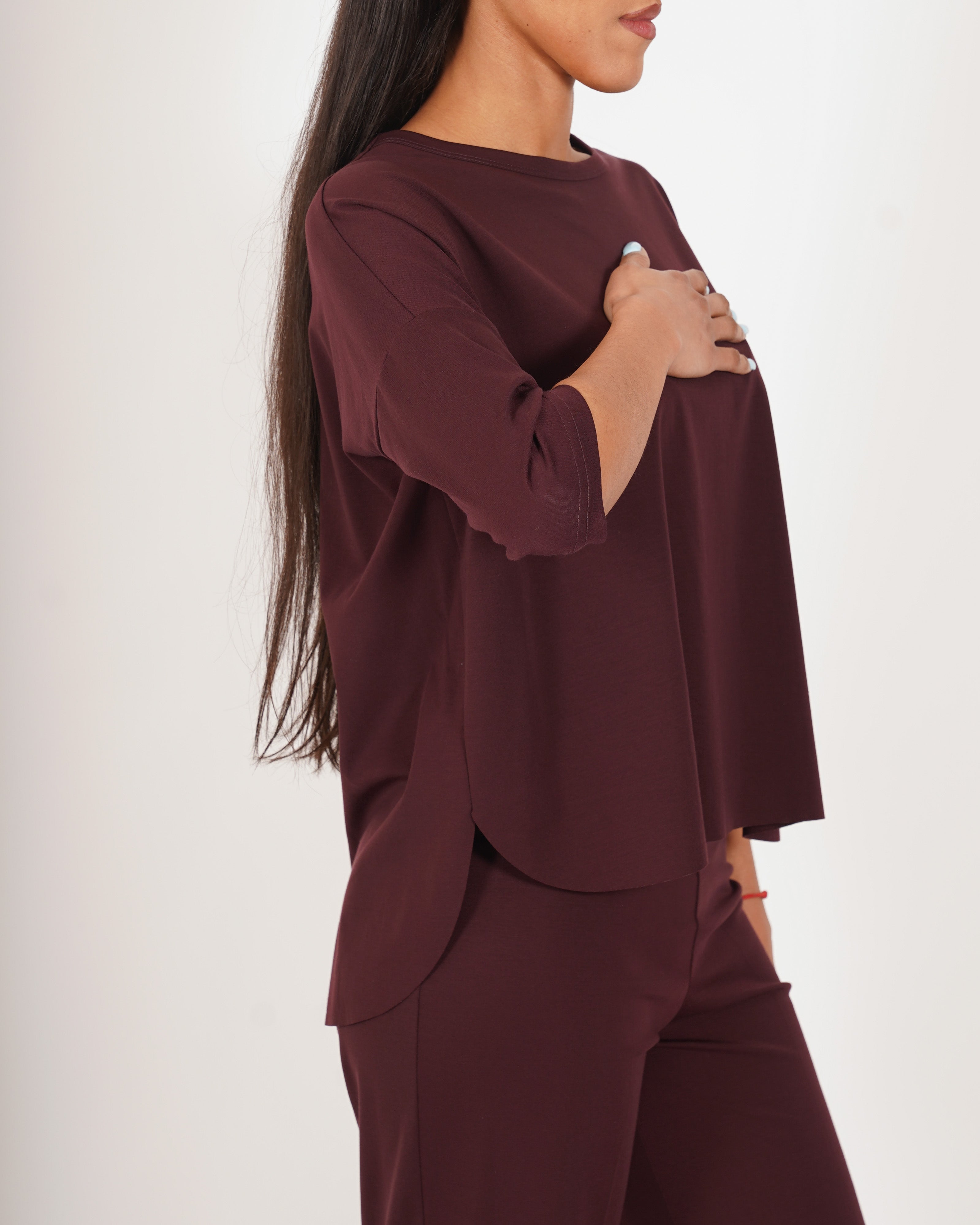 Maglia over girocollo in cotone - Odiosa