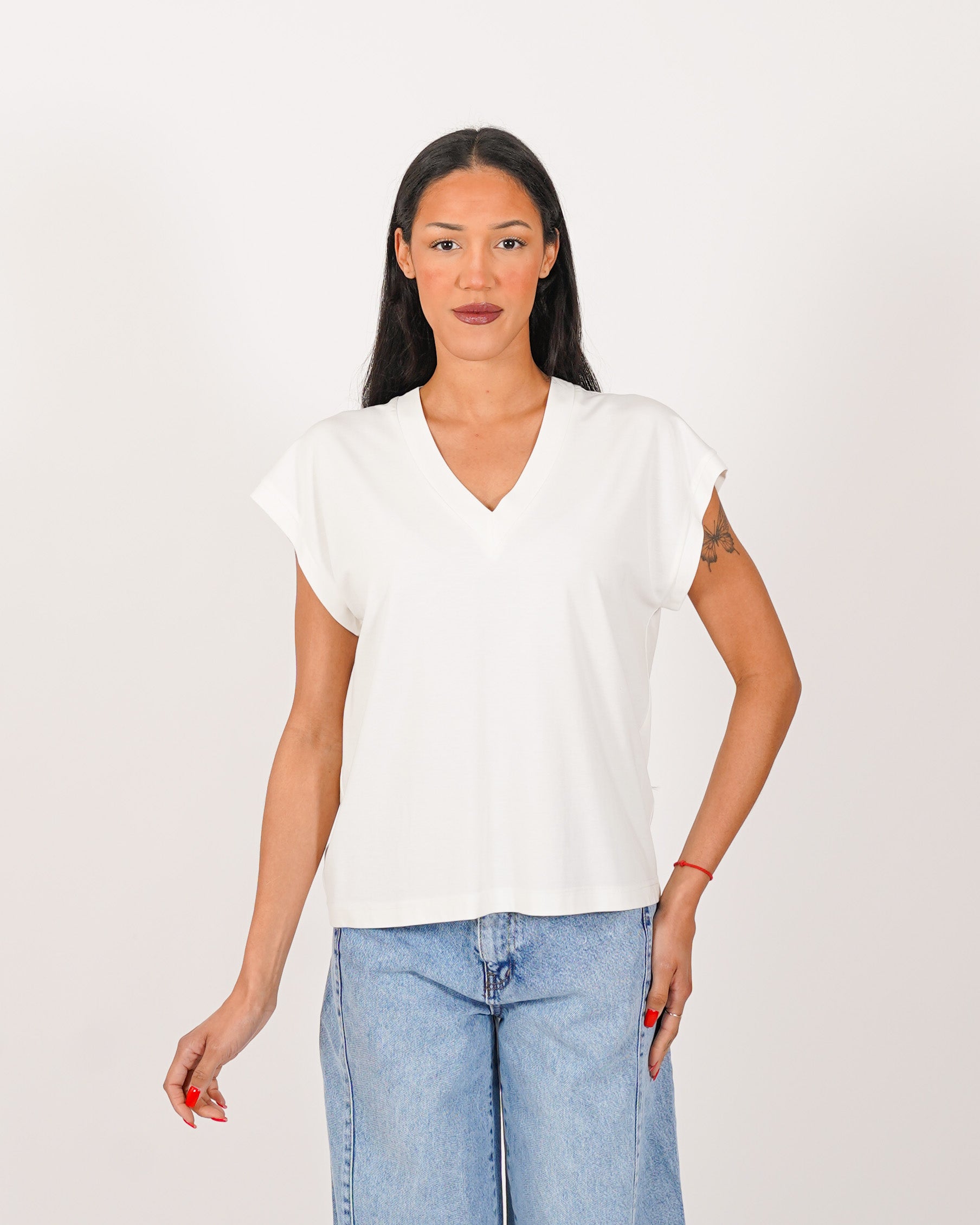 Shirt scollo a v regular fit - Semplice