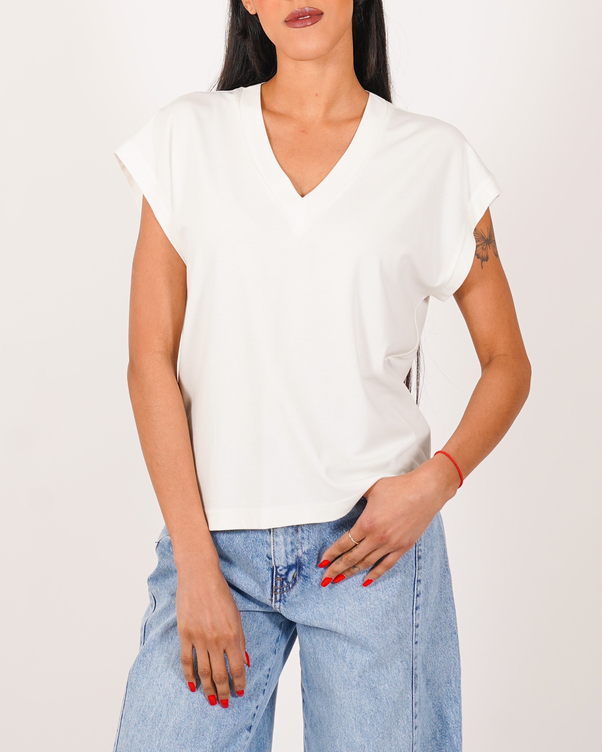 Shirt scollo a v regular fit - Semplice