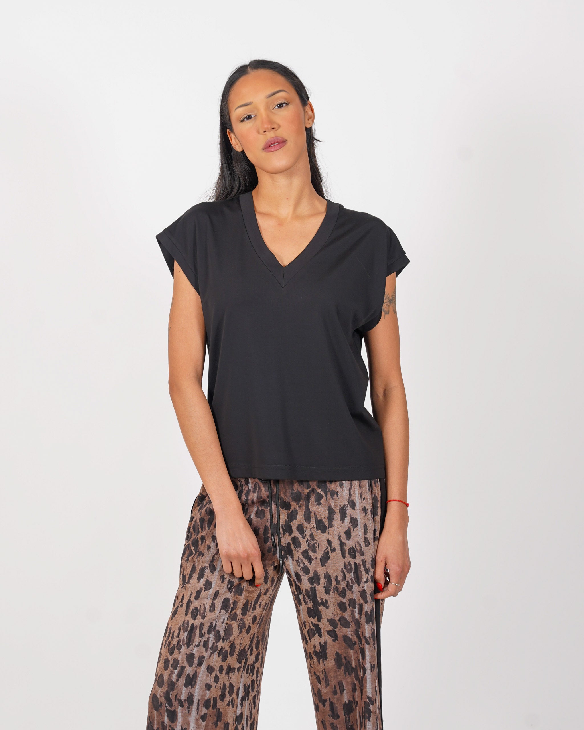 Shirt scollo a v regular fit - Semplice