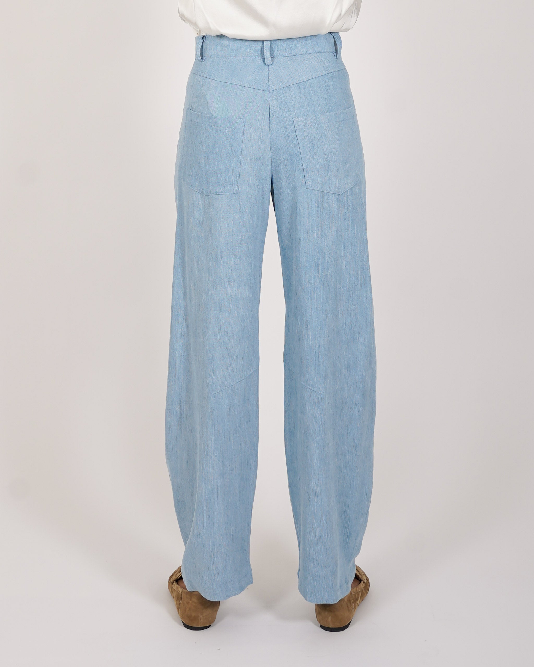 Jeans balloon fit in tessuto chambray - Limata