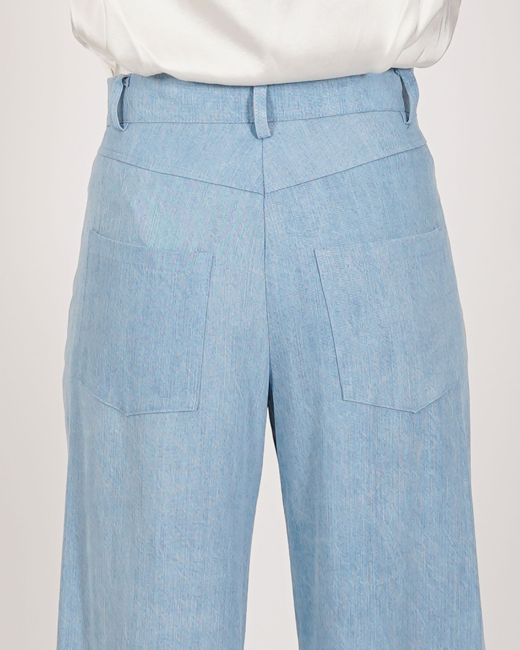 Jeans balloon fit in tessuto chambray - Limata