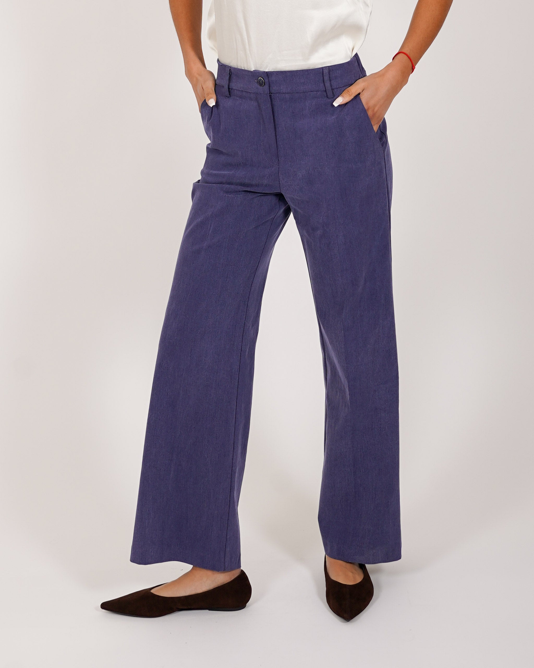 Pantaloni gamba larga in denim - Talanga
