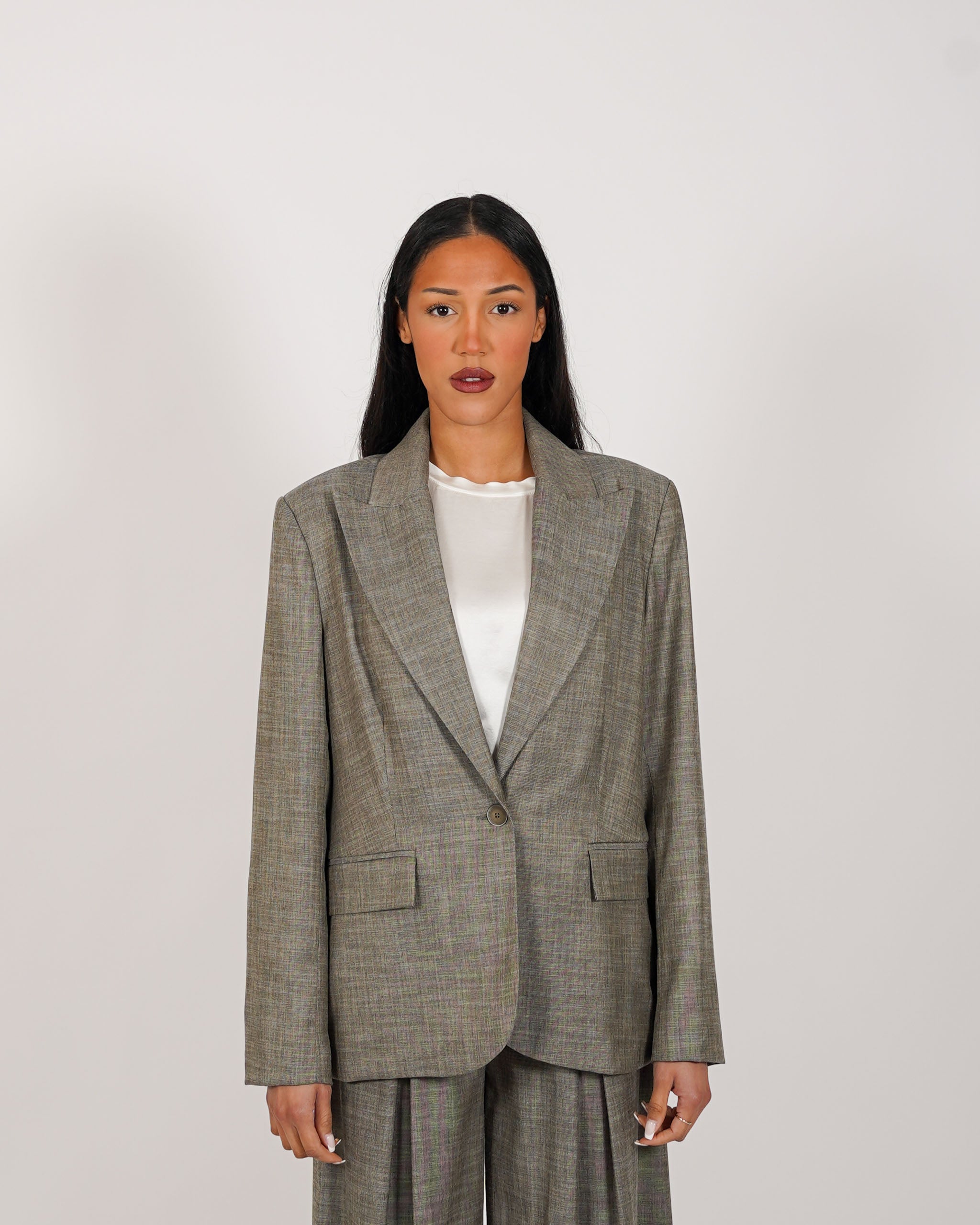 Giacca monopetto in ecofibra - Restia