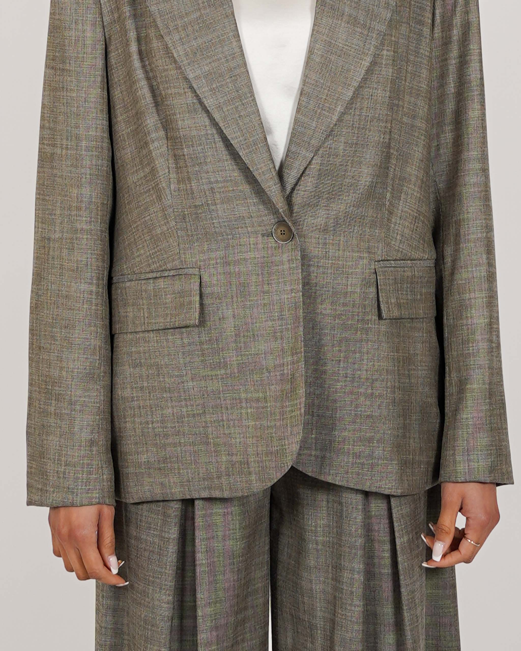 Giacca monopetto in ecofibra - Restia