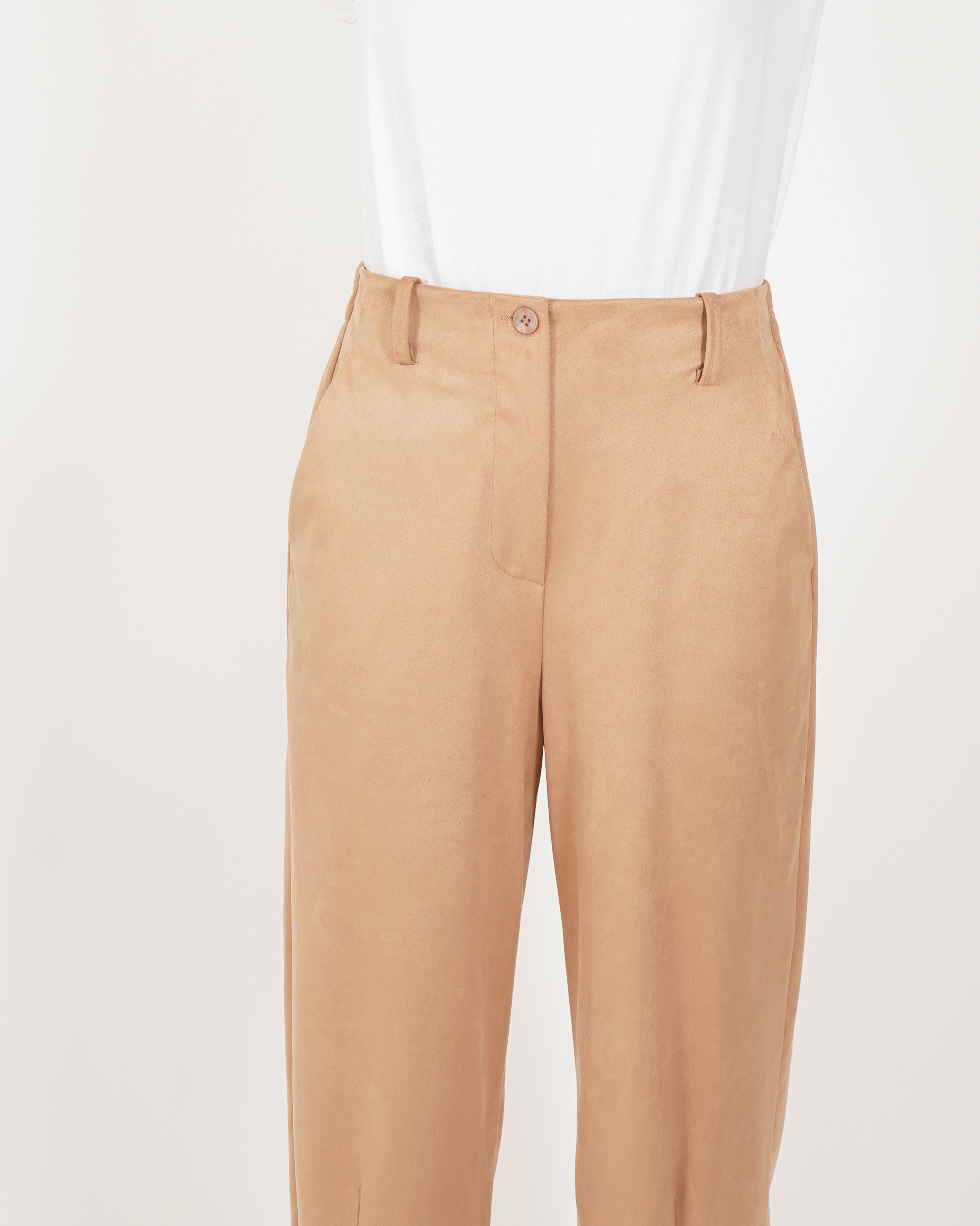 Pantaloni cropped in ecocamoscio - Idrissa