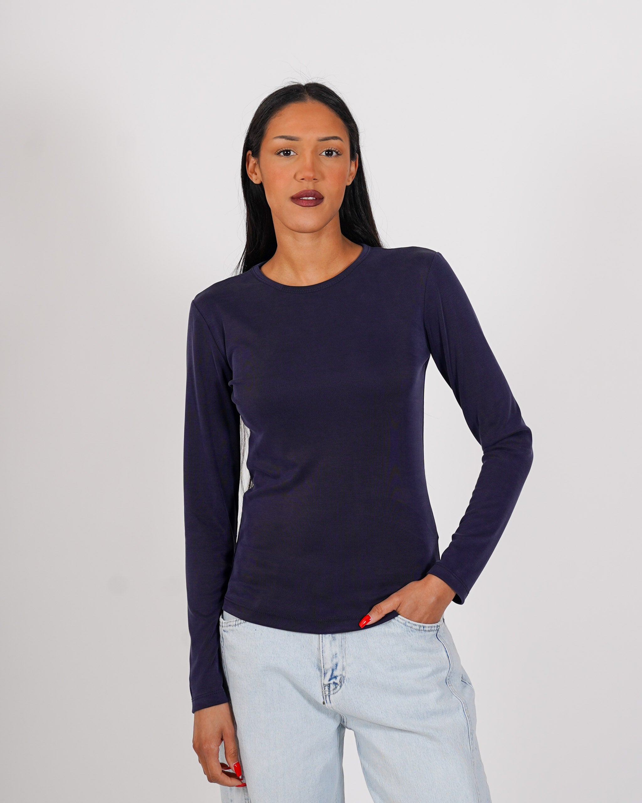 Shirt girocollo regular fit - Rebecca