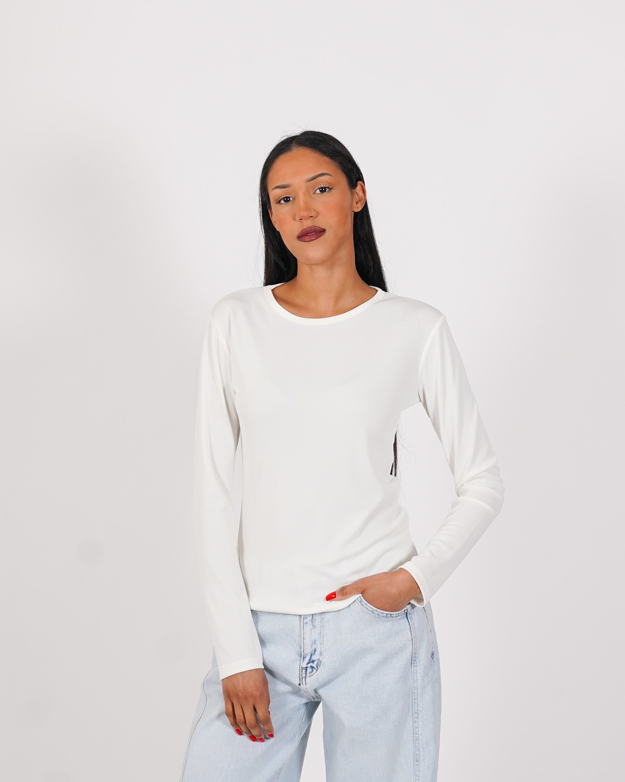 Shirt girocollo regular fit - Rebecca