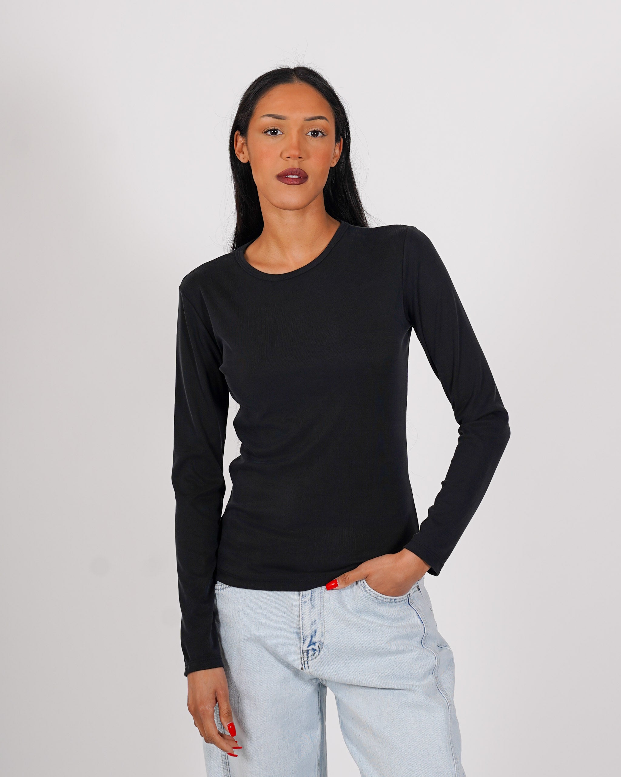 Shirt girocollo regular fit - Rebecca