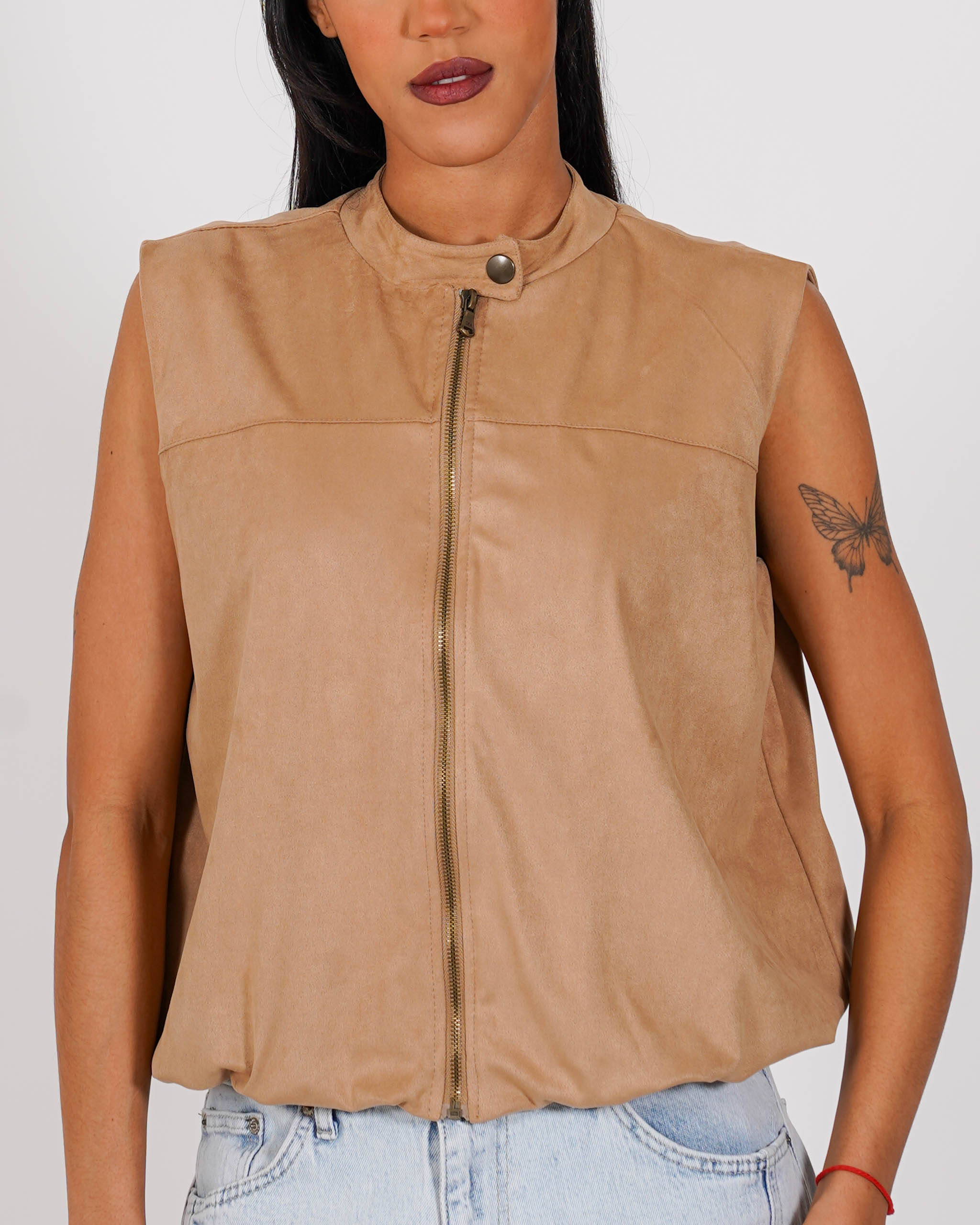 Gilet in ecocamoscio - Lucetta