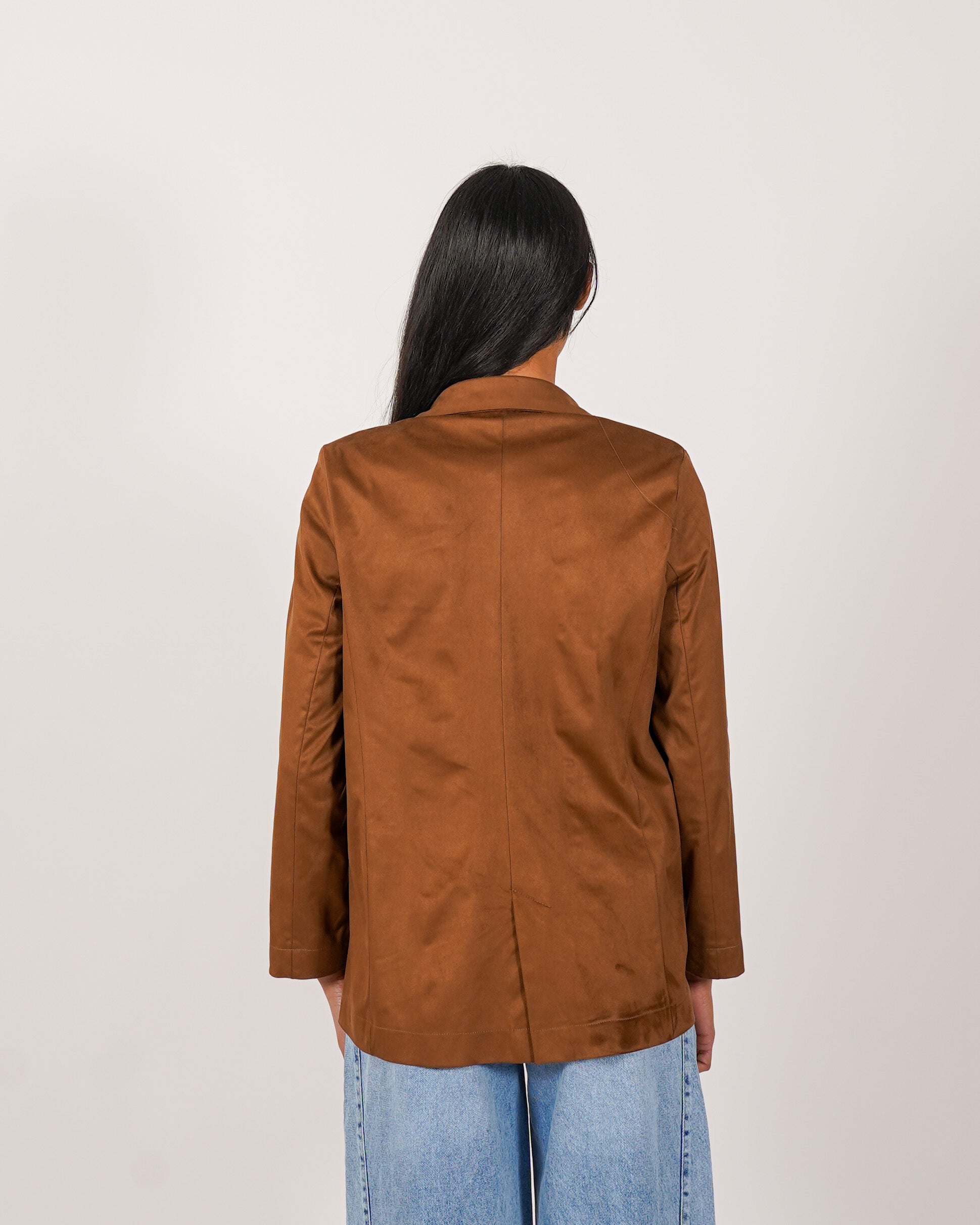 Blazer monopetto in tessuto ecocamoscio - Blinken