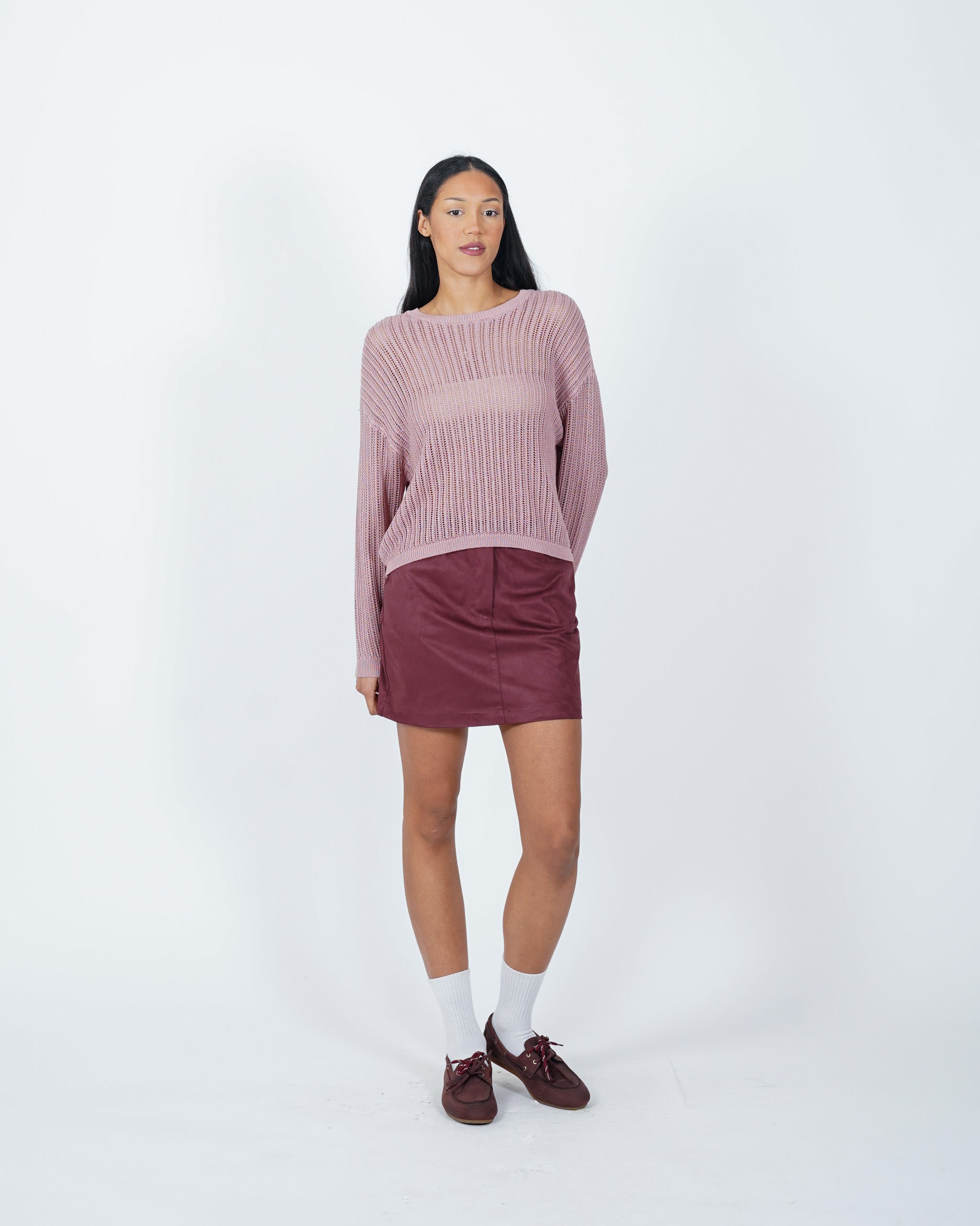 Minigonna in eco camoscio - Mabel