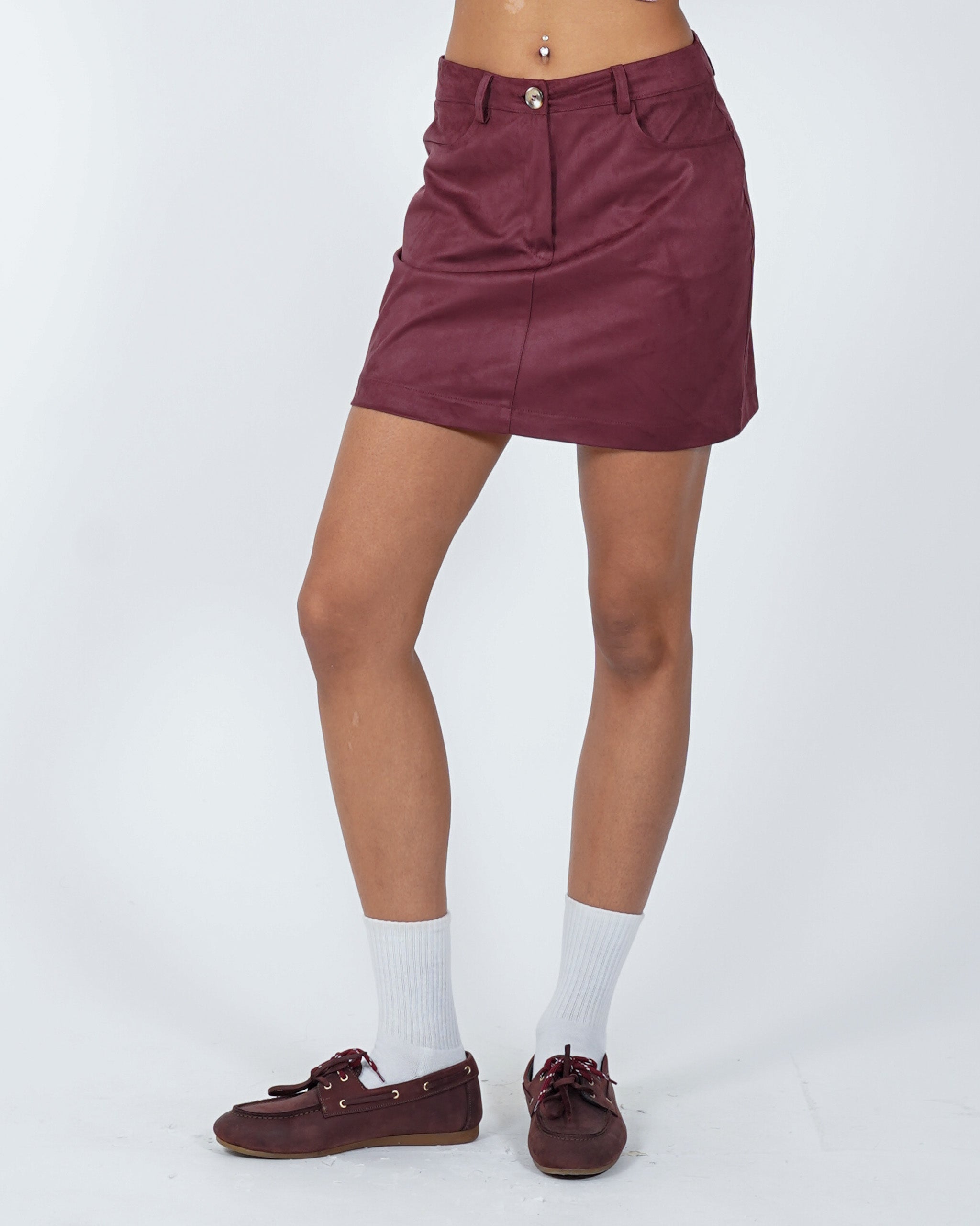 Minigonna in eco camoscio - Mabel