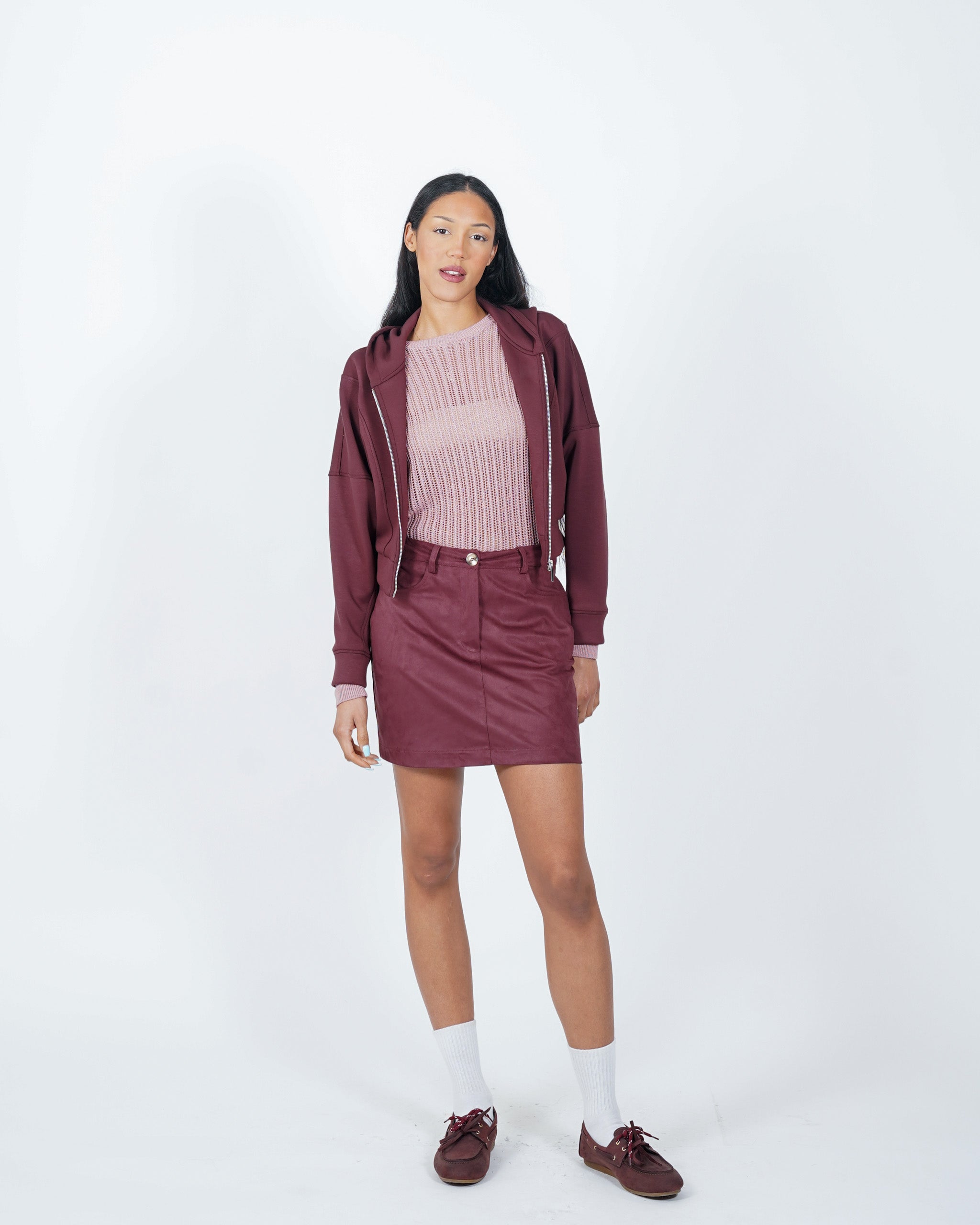 Minigonna in eco camoscio - Mabel