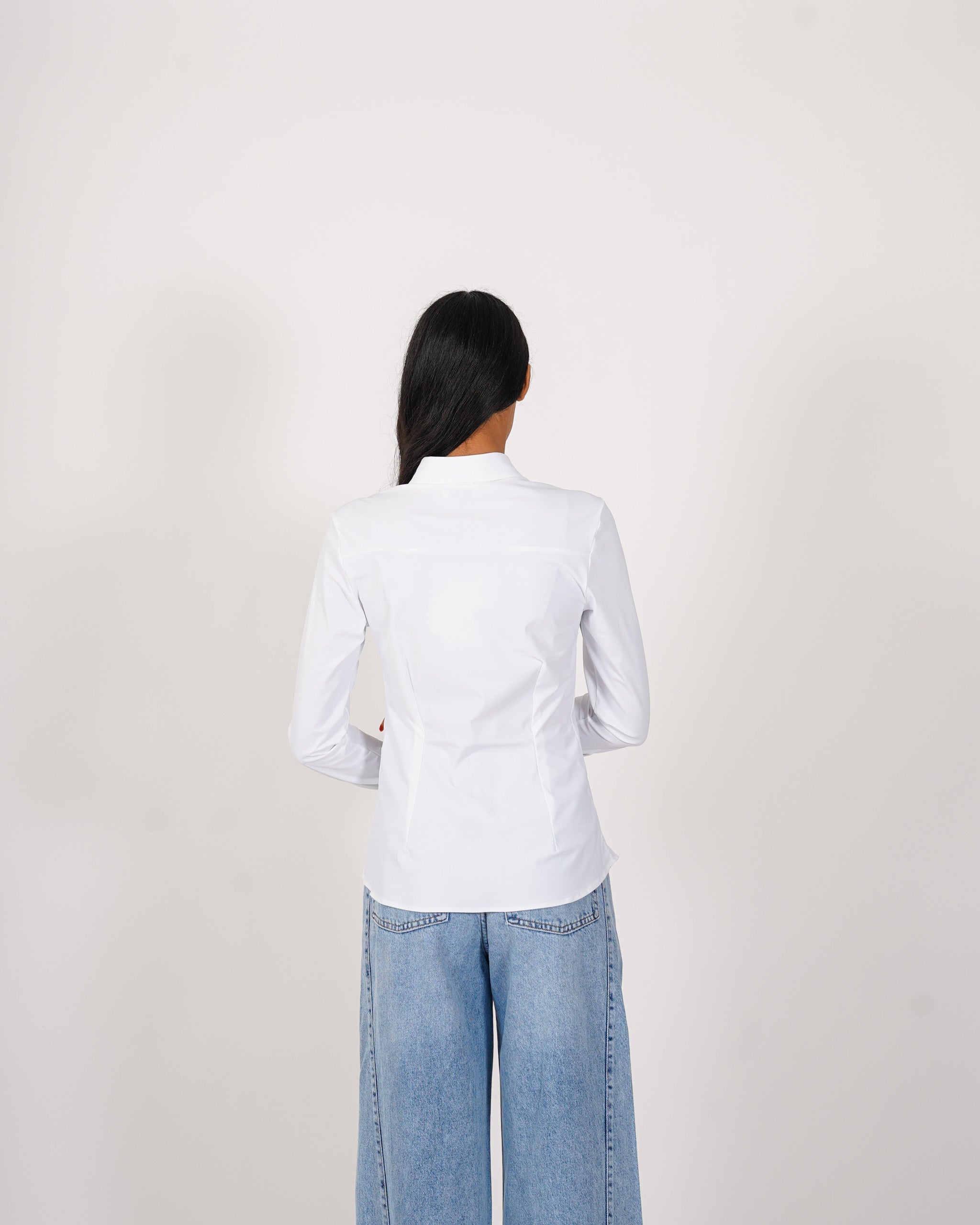 Camicia slim fit in tessuto stretch - Belarda
