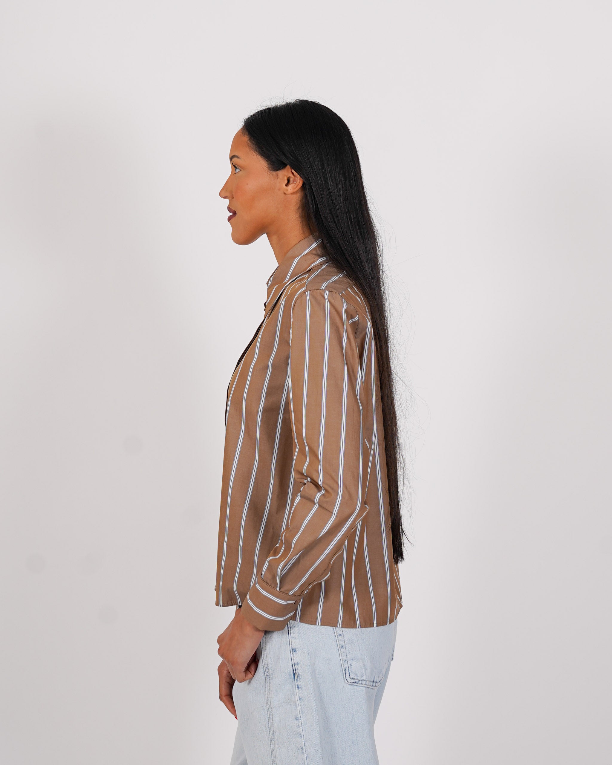 Camicia rigata regular fit in cotone - Fulvia