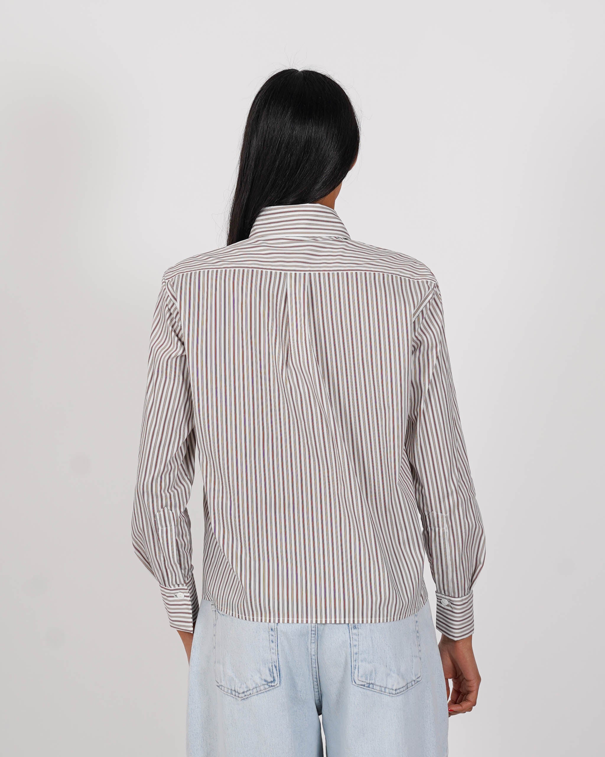 Camicia rigata regular fit in cotone - Fulvia