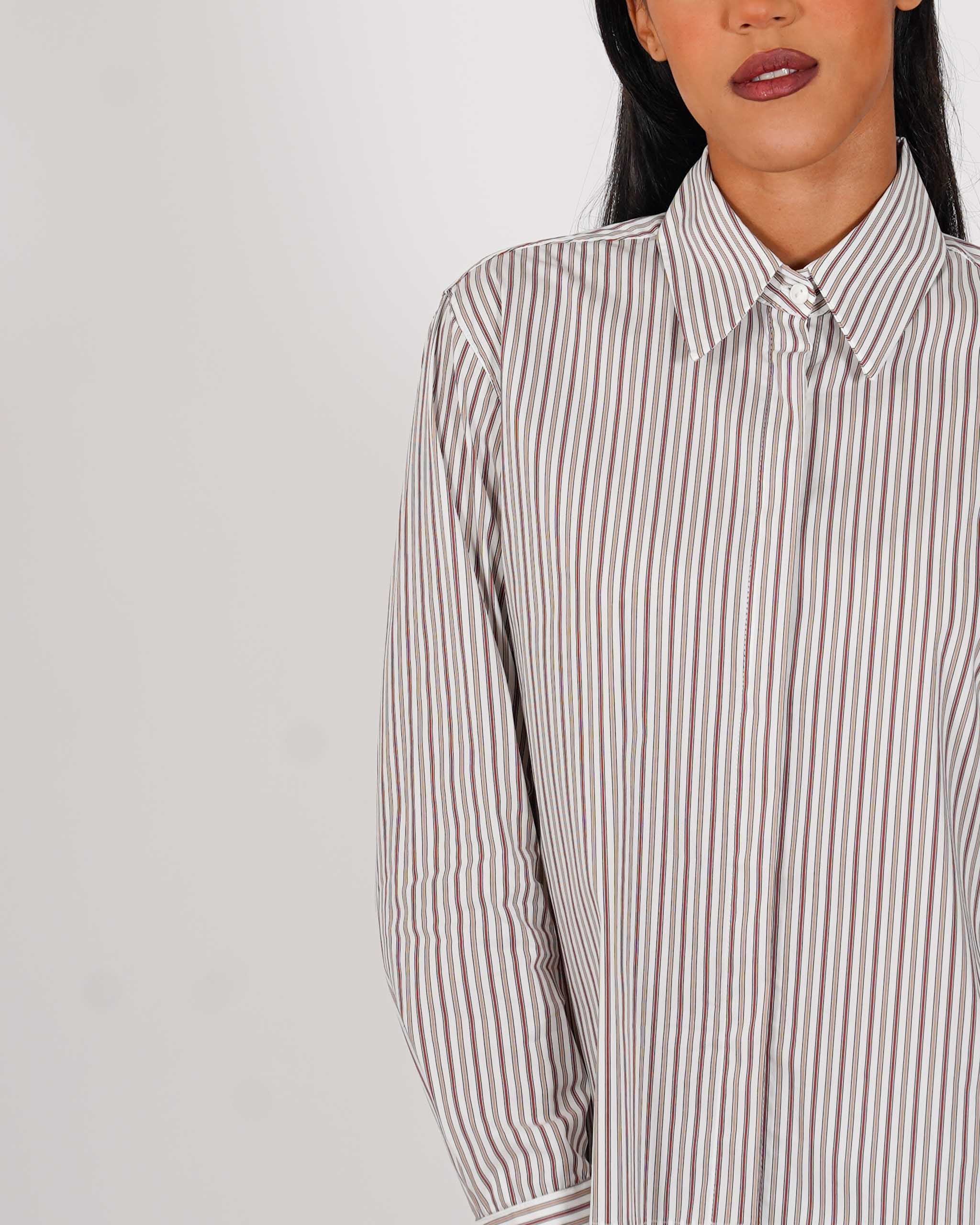Camicia rigata regular fit in cotone - Fulvia