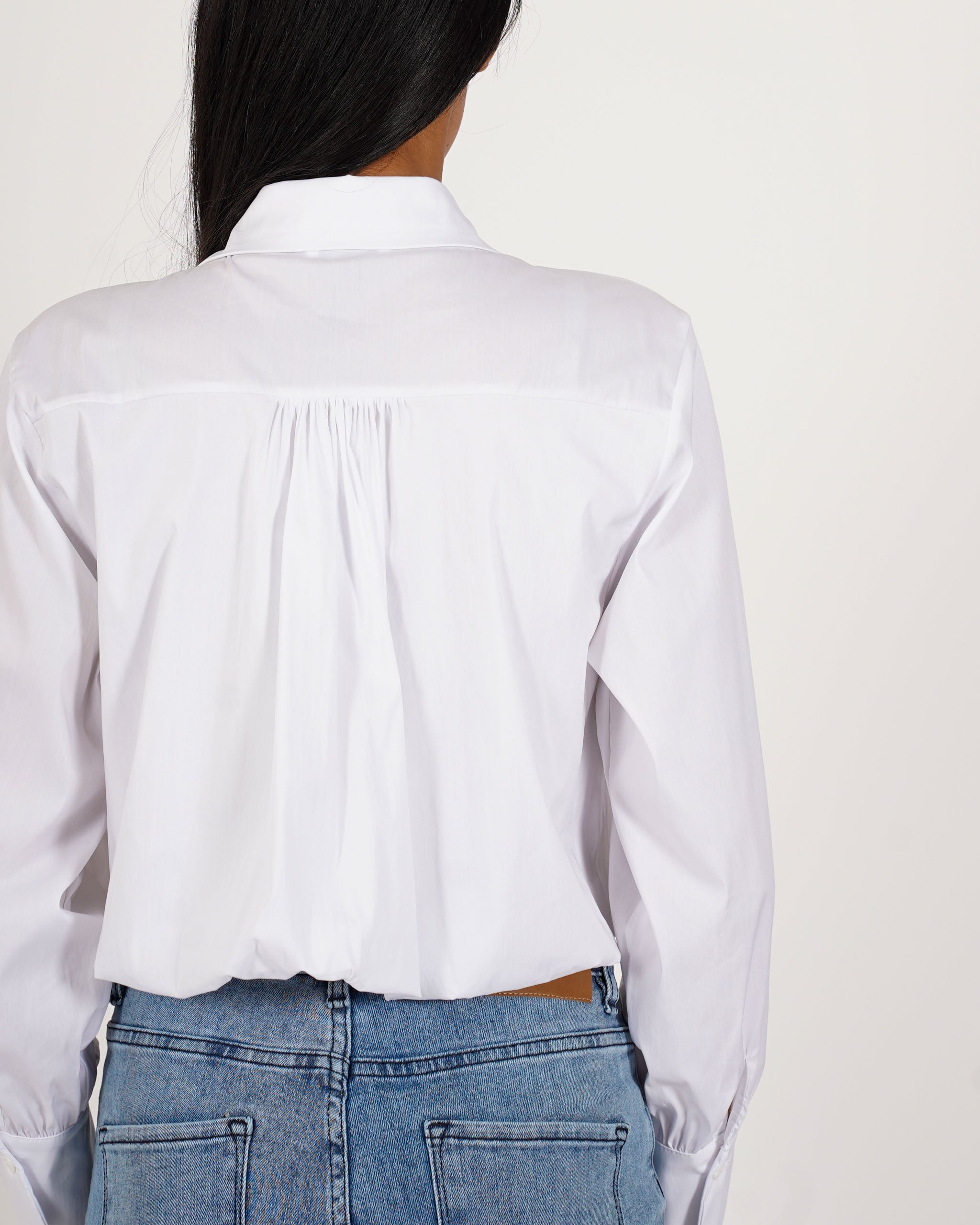 Camicia cropped stampa quadri - Bengasia