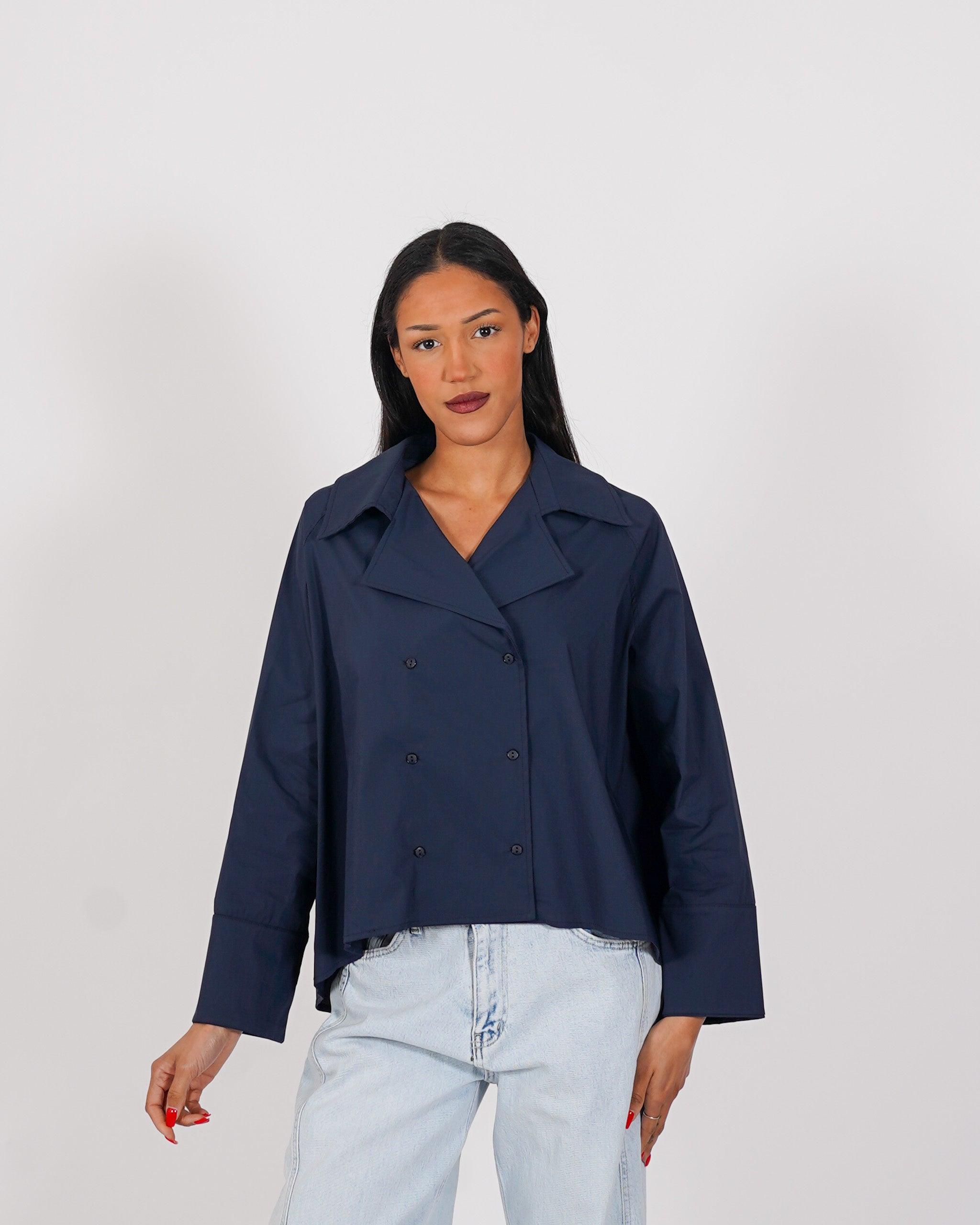 Camicia doppio petto stondata sul retro - Toner