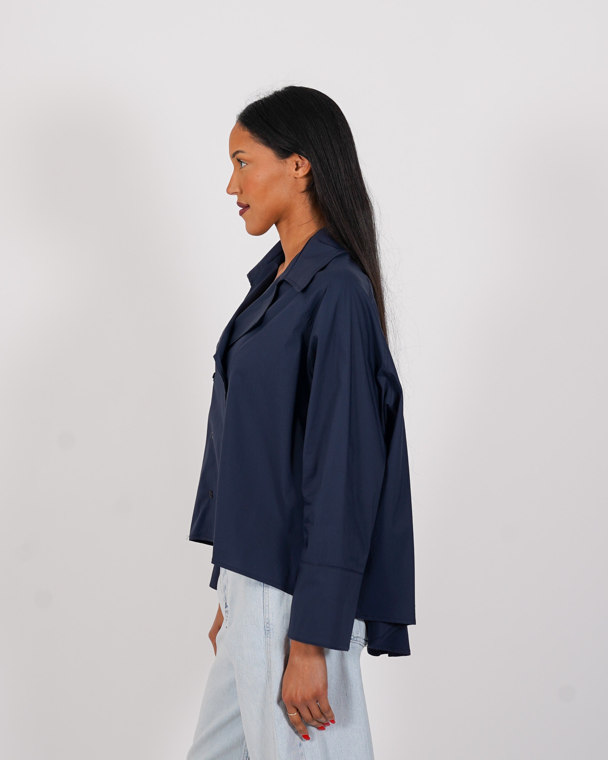 Camicia doppio petto stondata sul retro - Toner