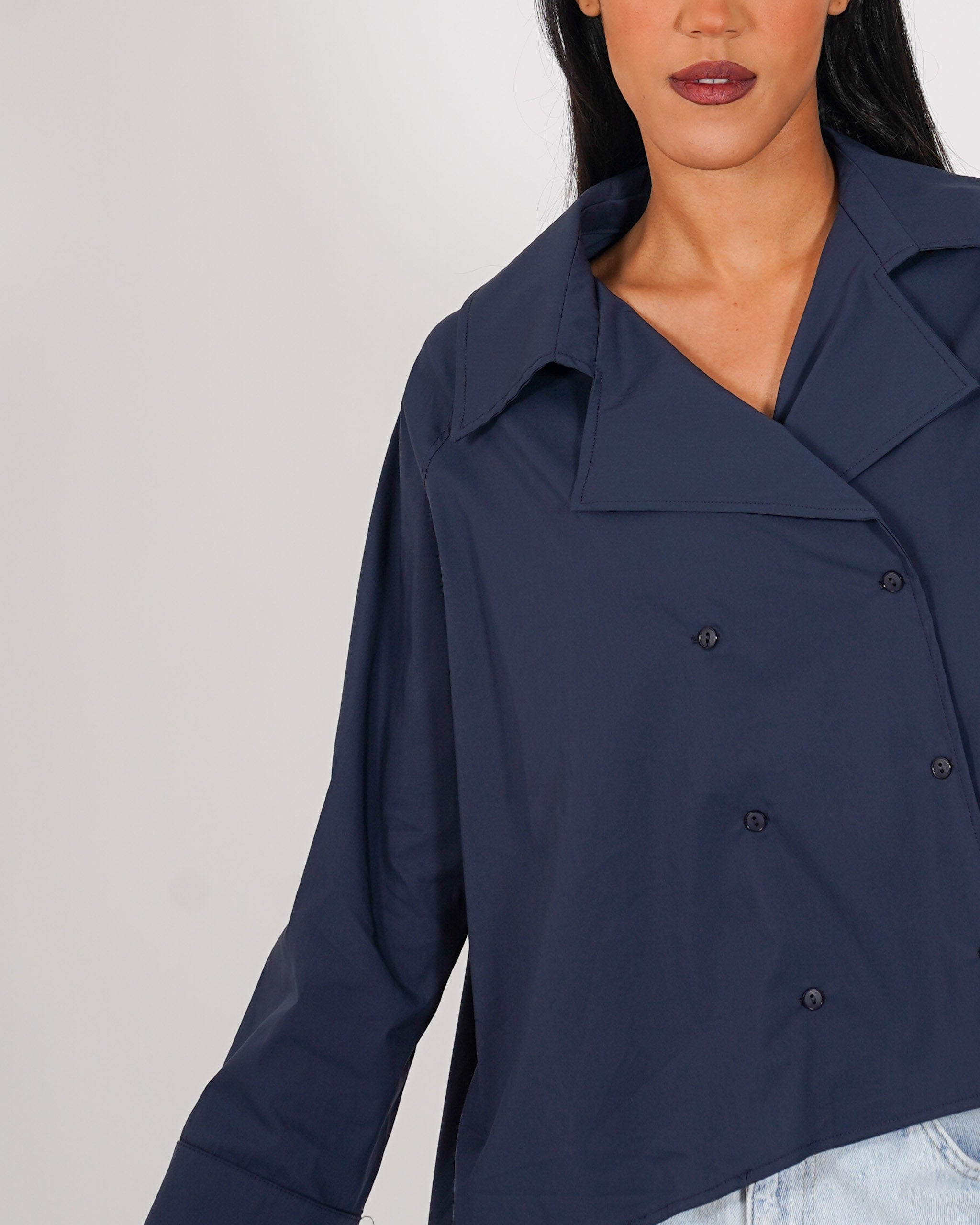 Camicia doppio petto stondata sul retro - Toner
