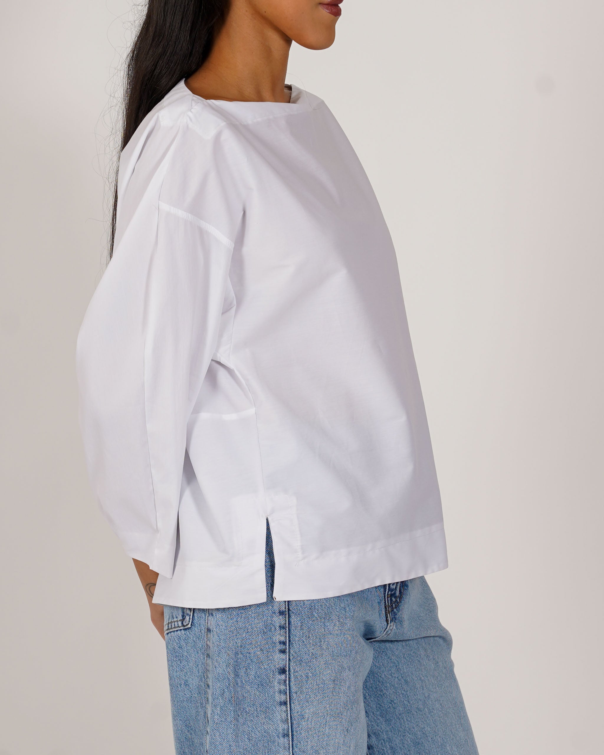 Blusa manica lunga in cotone - Beppa