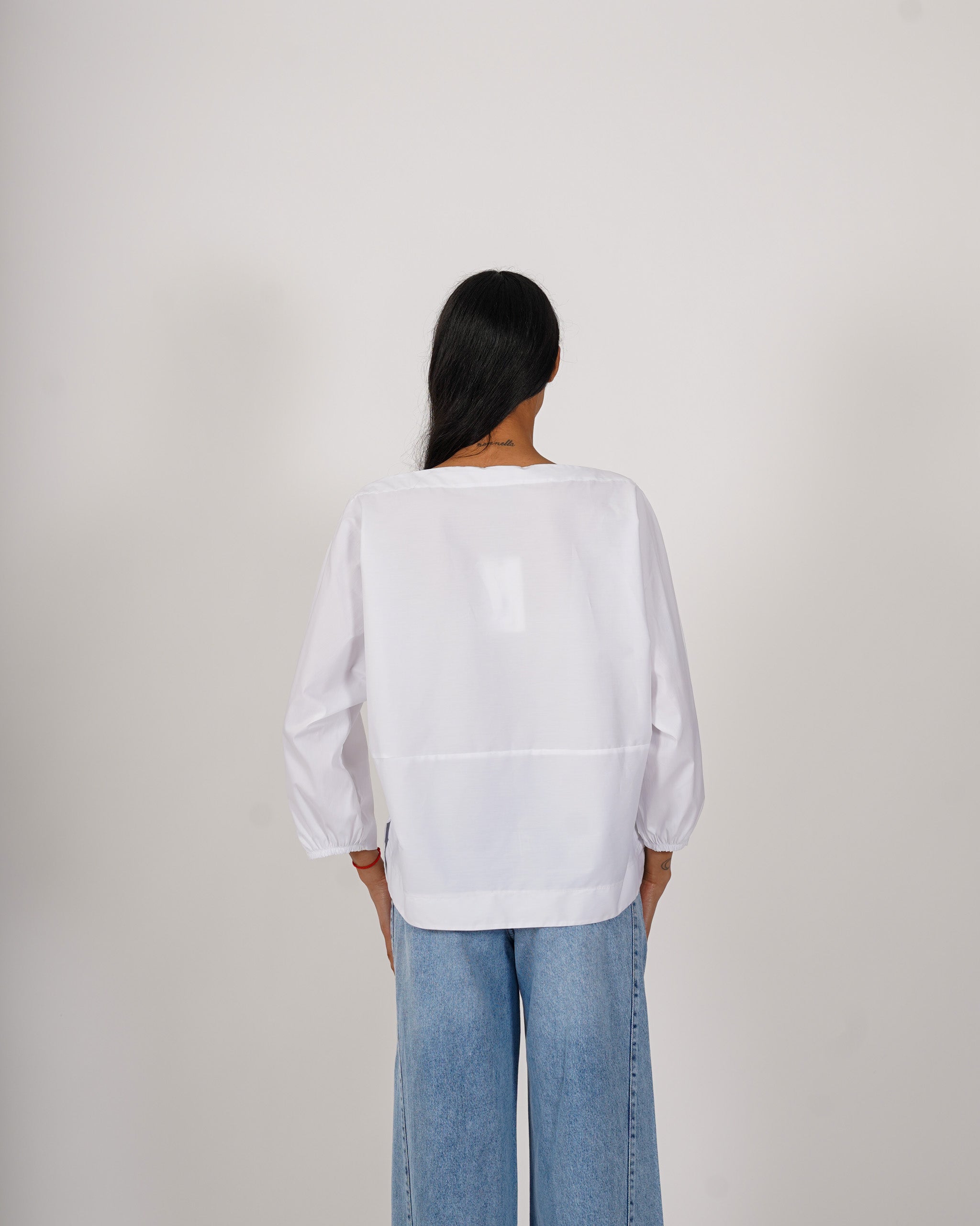 Blusa manica lunga in cotone - Beppa