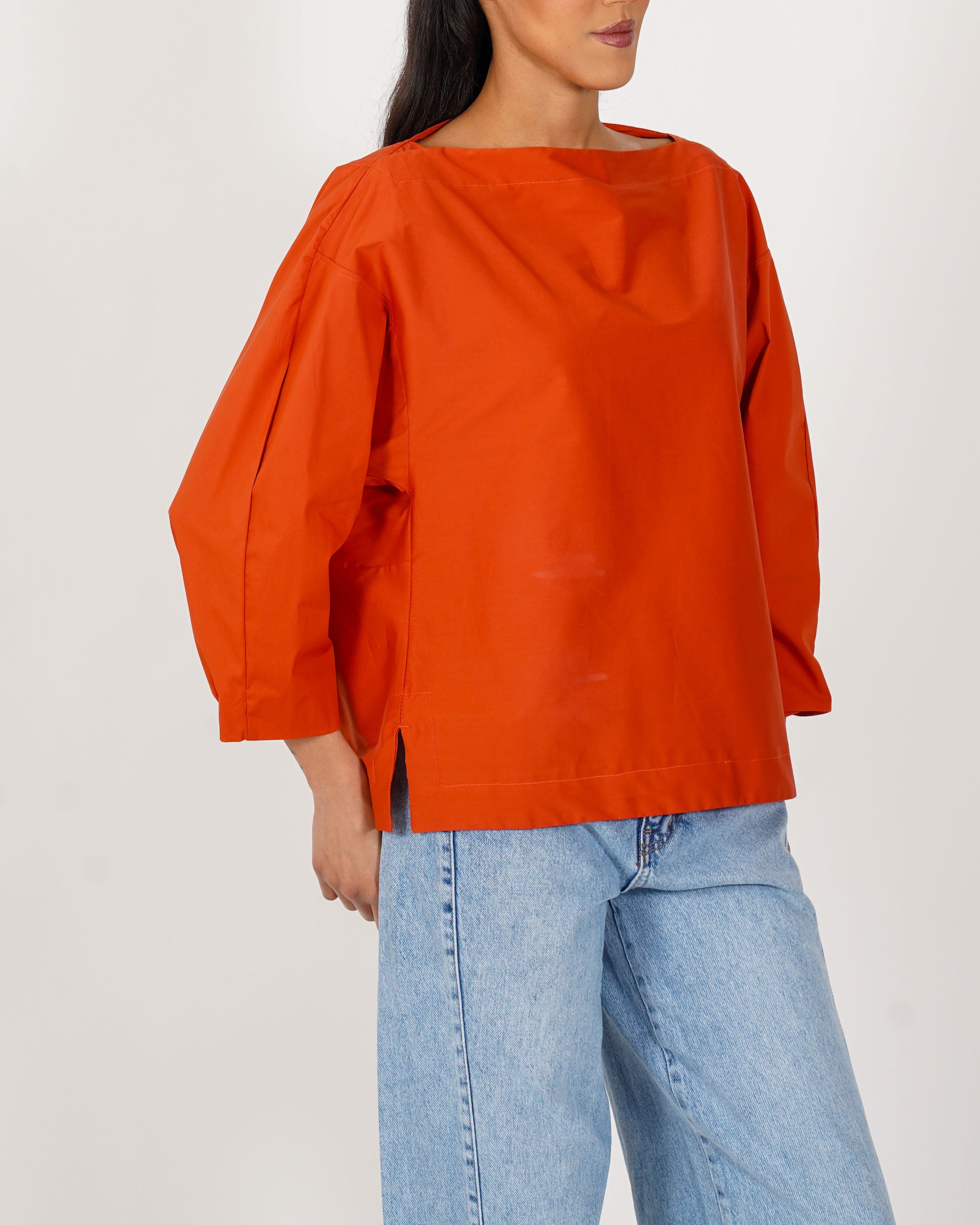 Blusa manica lunga in cotone - Beppa