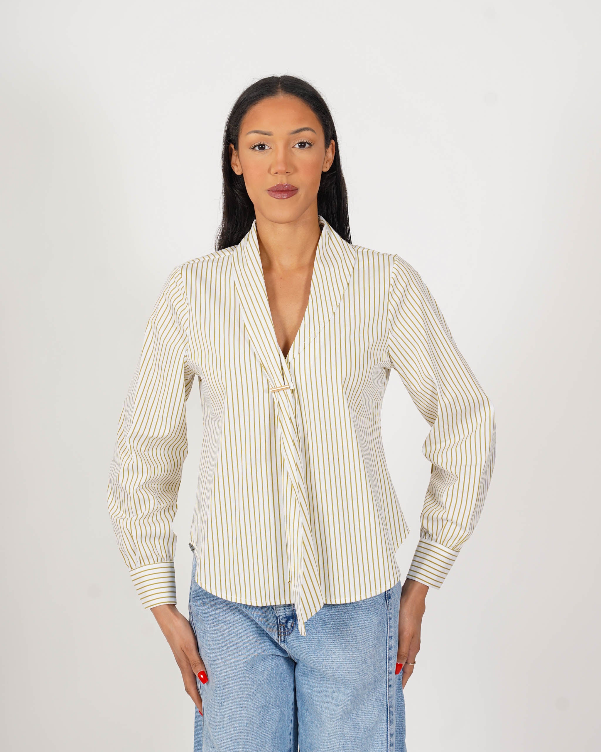 Blusa con cravatta - Calliope