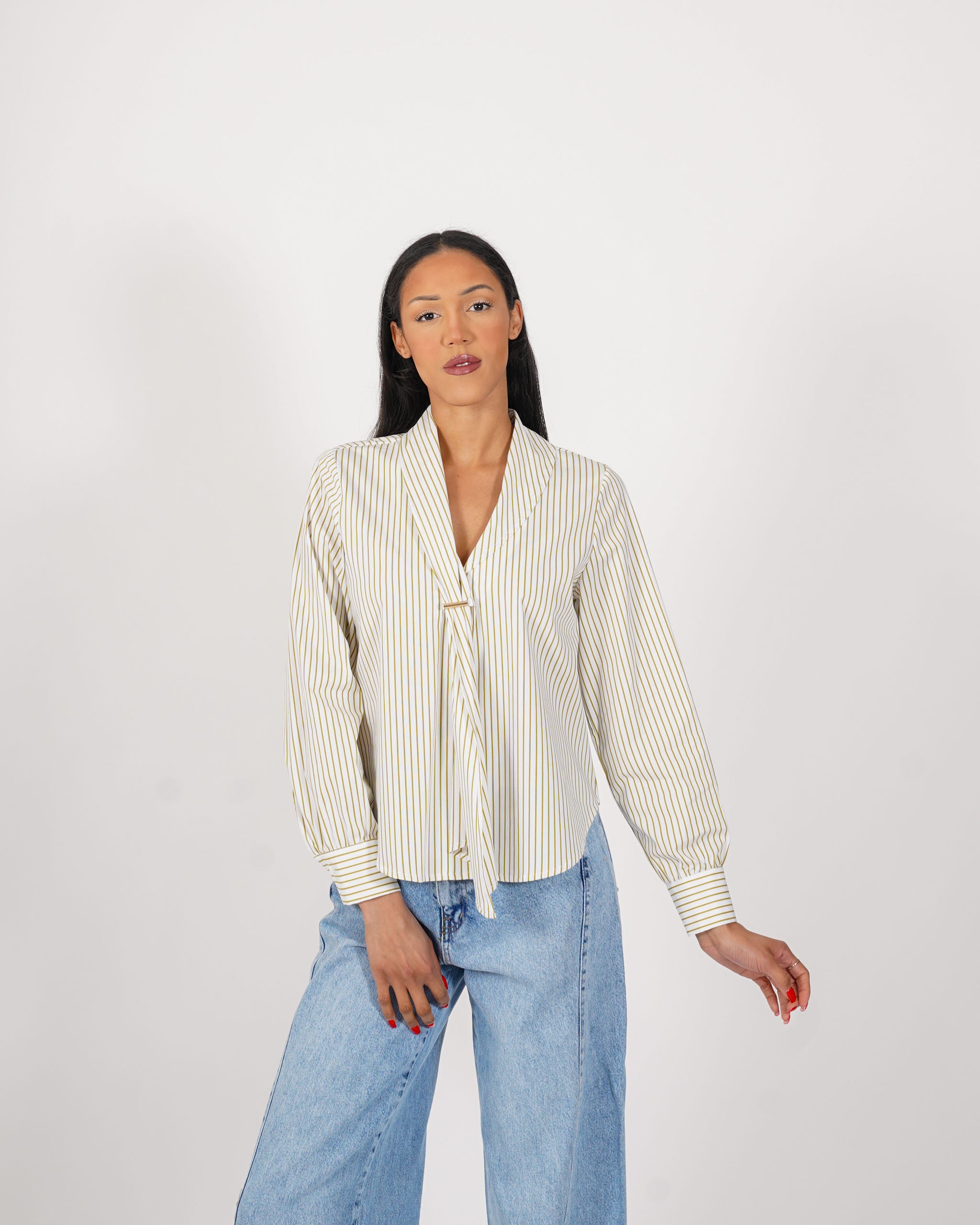 Blusa con cravatta - Calliope