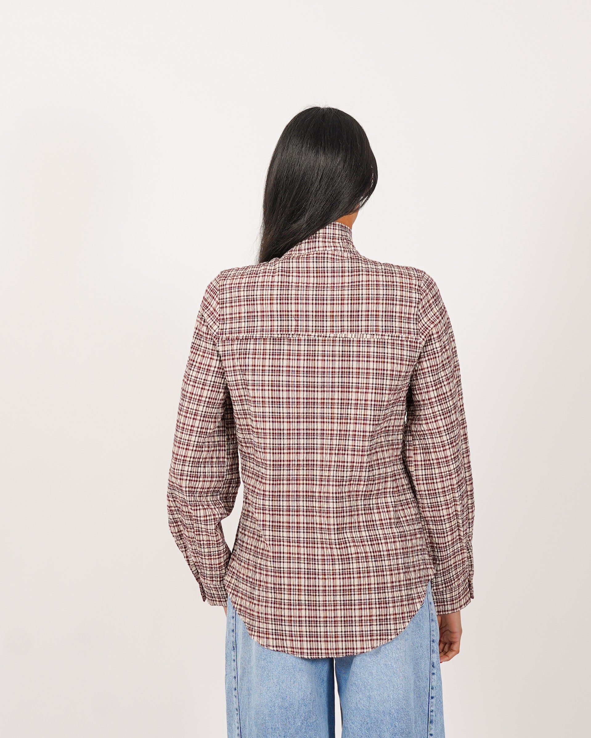 Camicia con fiocco rigata - Biondina