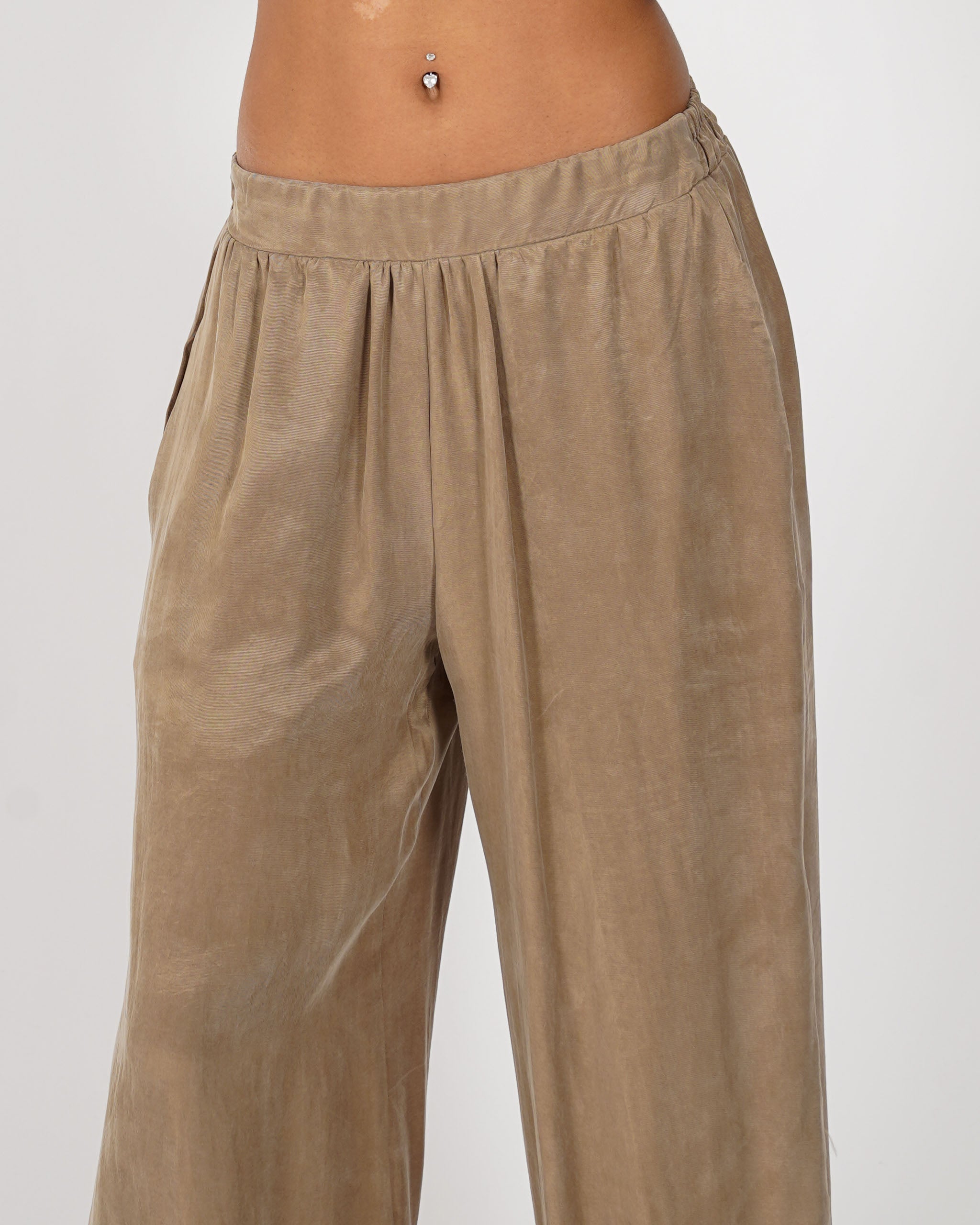 Pantaloni baloon con baschina e tasche - Baraonda